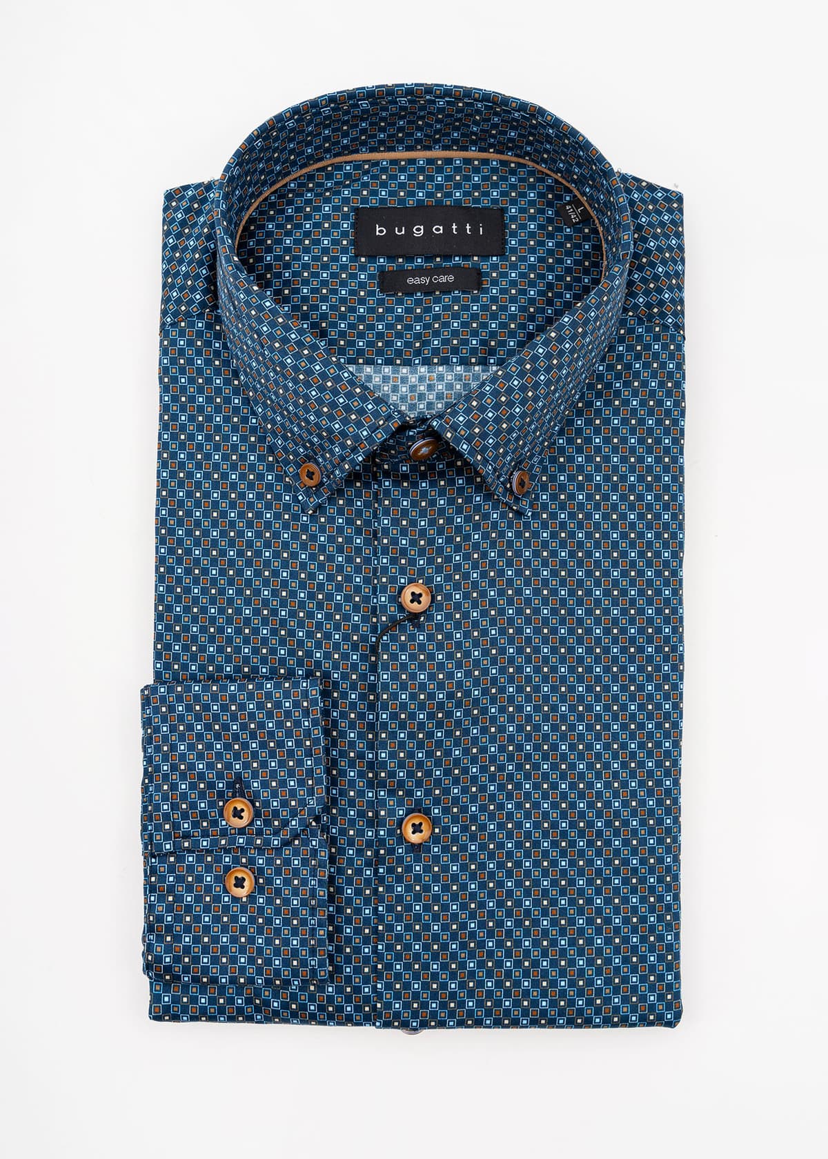 Men's Shirts Bugatti Sportswear Blue