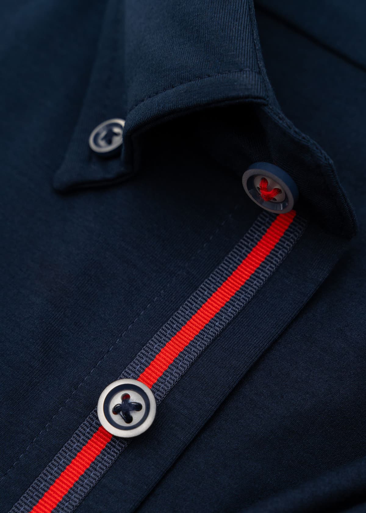 Bugatti Πουκάμισο της σειράς Basic - 9350 58610A 390 Navy