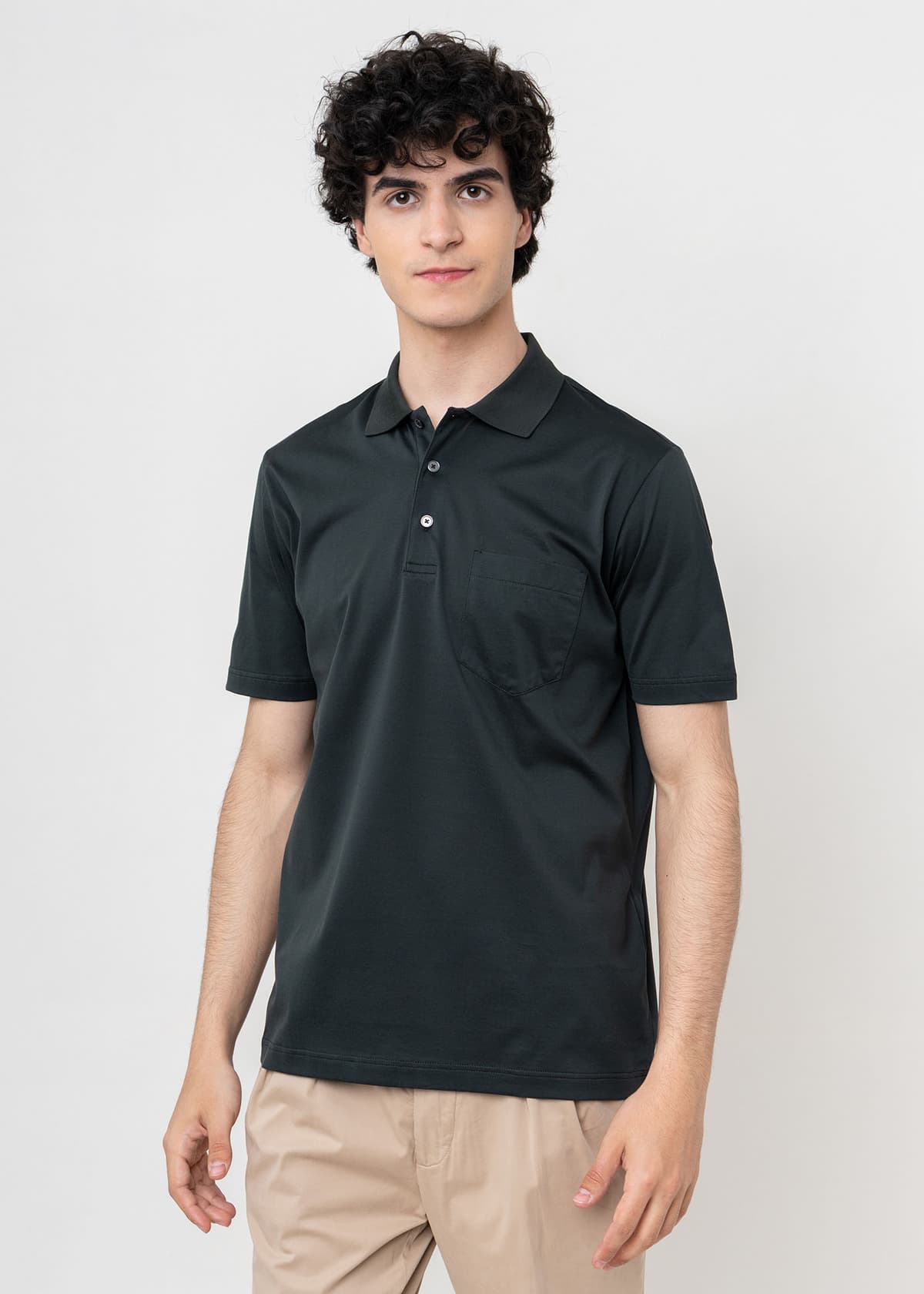 Nino Marini Polo Μπλούζα της σειράς Basic - XININ82300 00045 Black