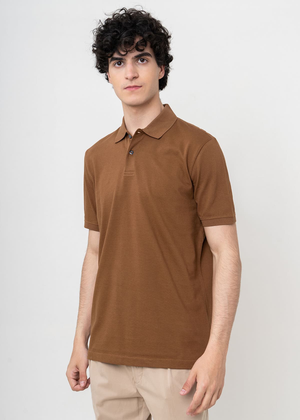 Men's Polo Shirts Bugatti Sportswear Brown