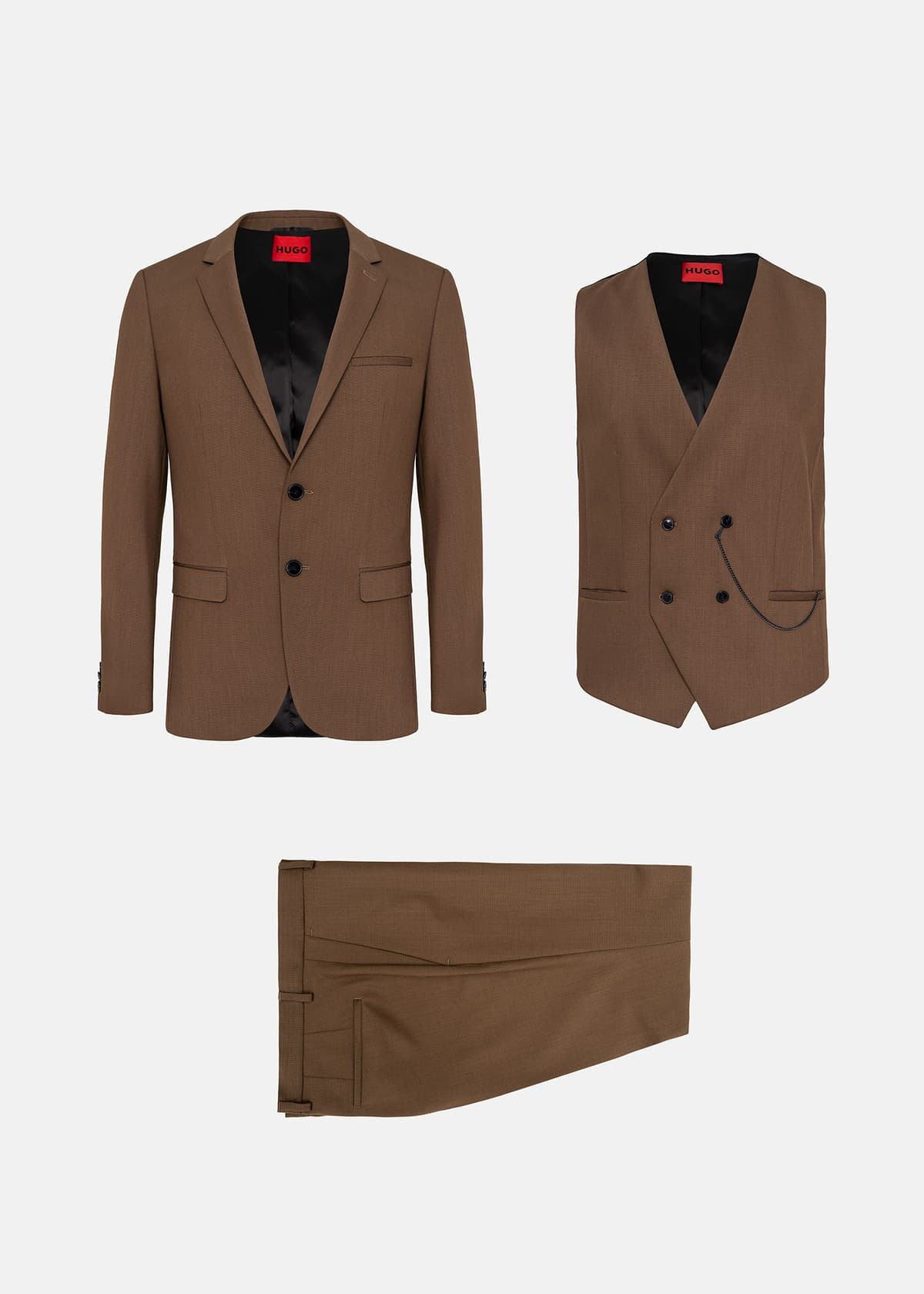 Men's Vests Hugo Brown