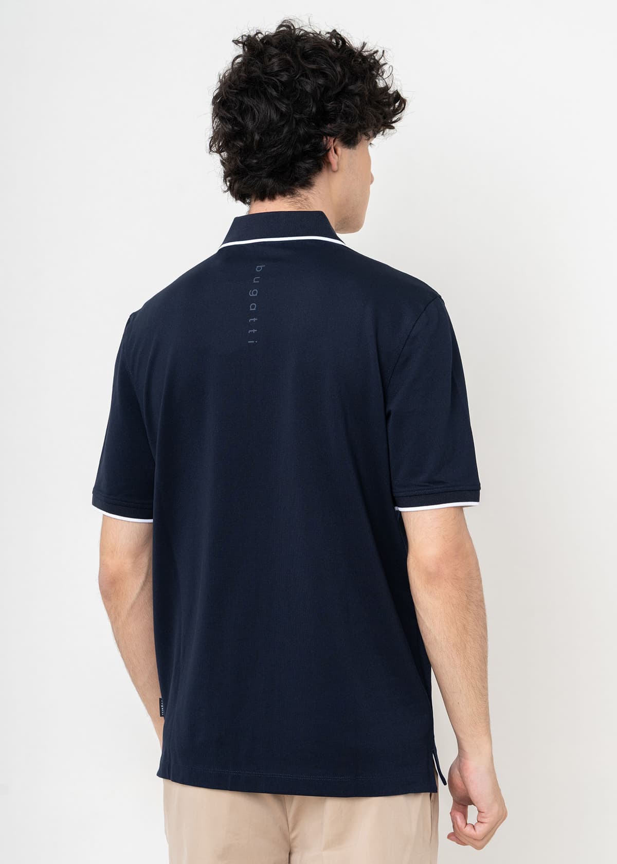 Men's Polo Shirts Bugatti Sportswear Blue
