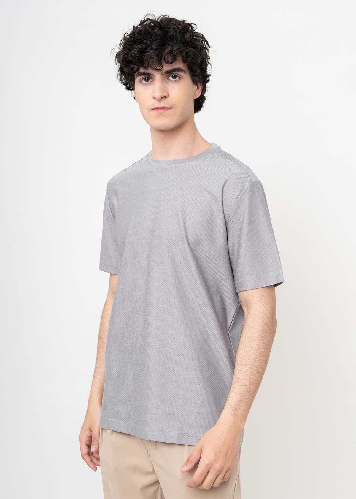 Nino Marini T Shirt της σειράς Micro - XININ82147 00028 Grey