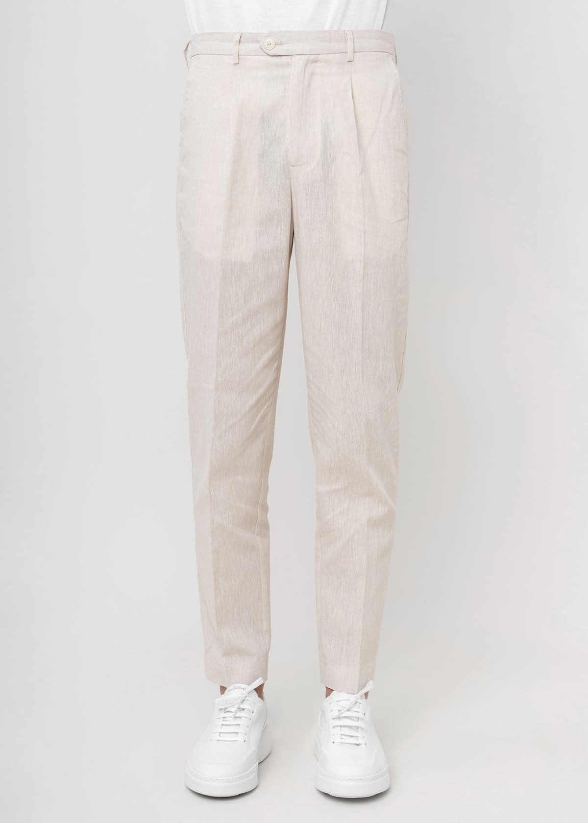 Men's Linen Pants Hamaki-Ho Beige