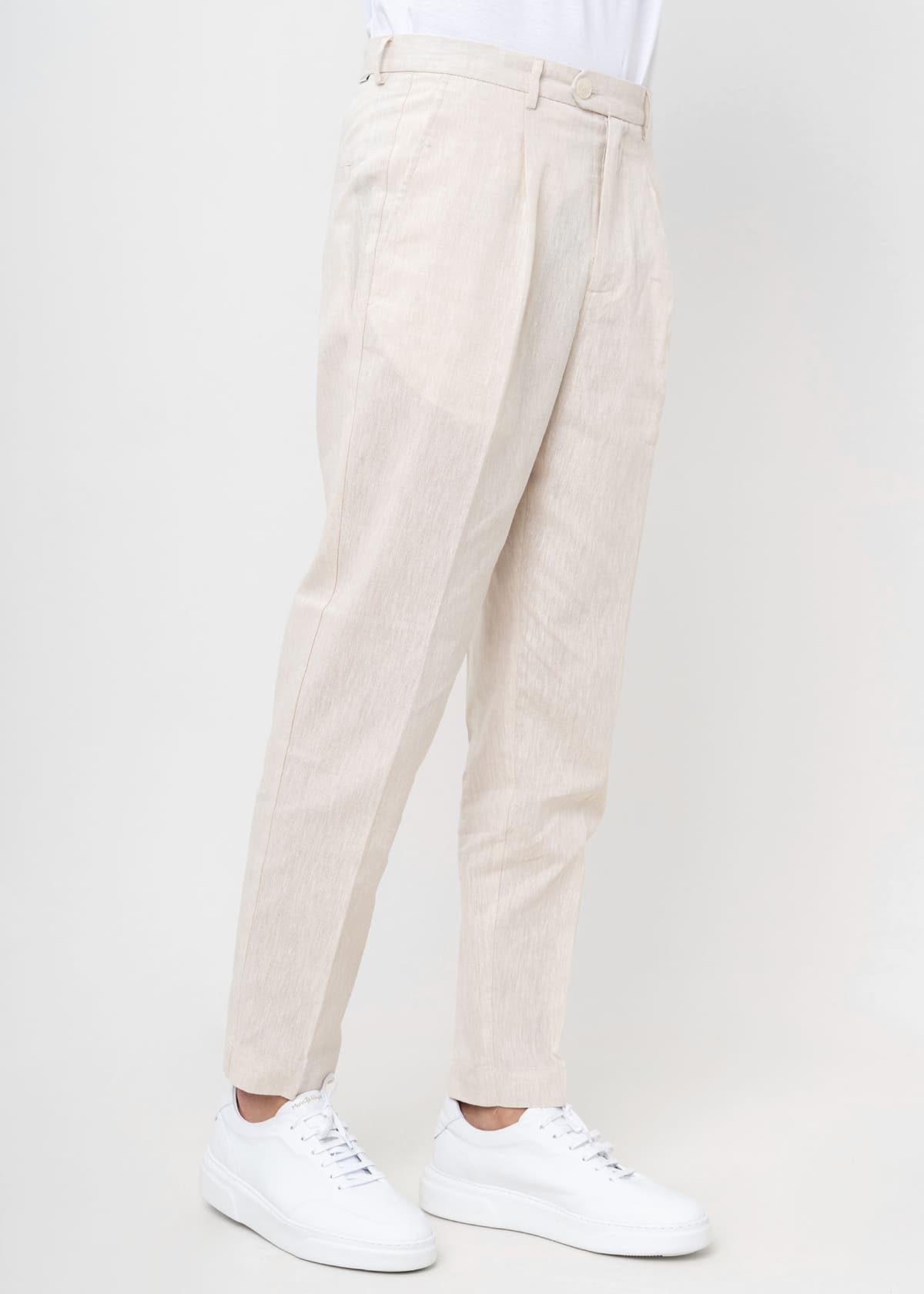 Men's Linen Pants Hamaki-Ho Beige