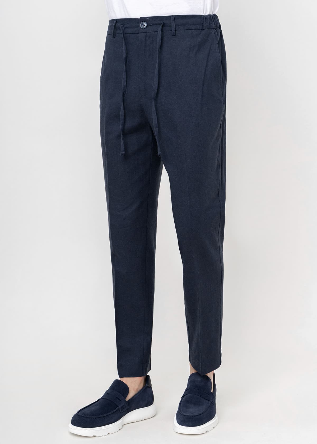 Men's Linen Pants Hamaki-Ho Black