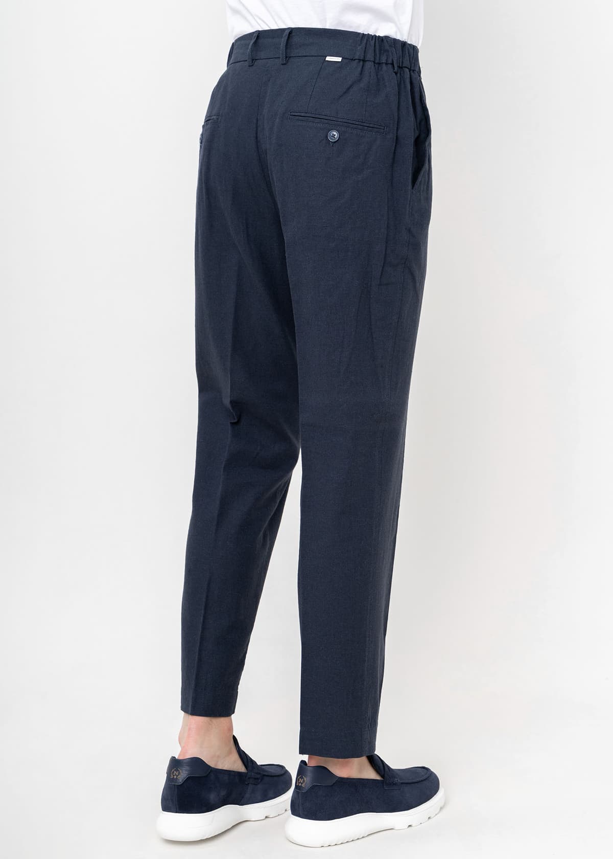 Men's Linen Pants Hamaki-Ho Blue