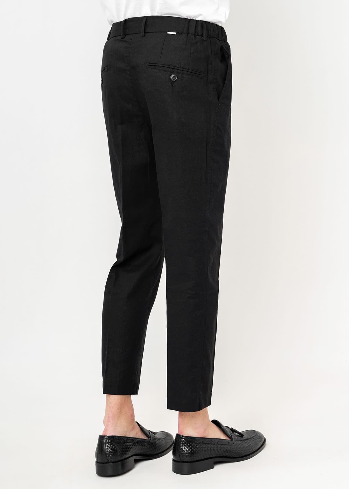 Men's Linen Pants Hamaki-Ho Black