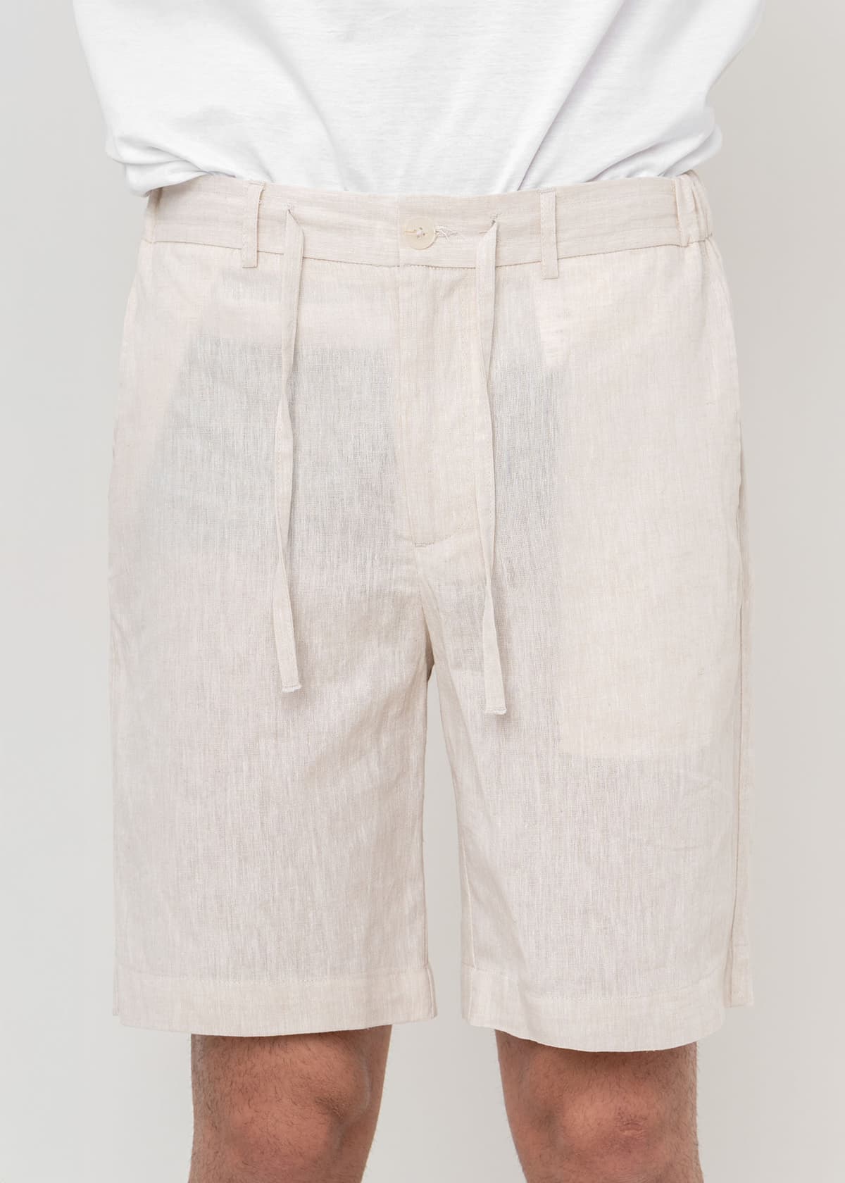 Men's Linen Pants Hamaki-Ho Brown