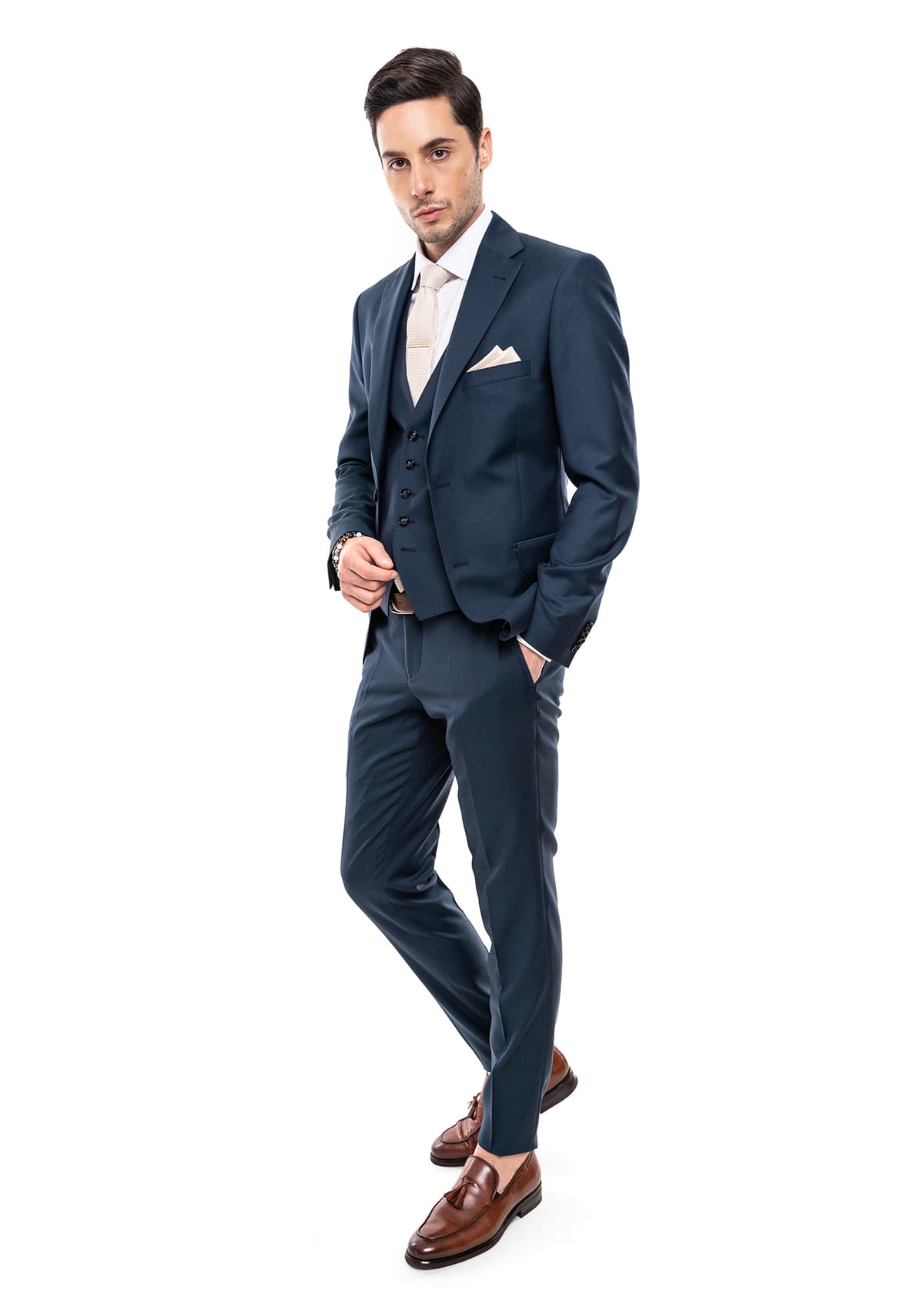 Men's Suits Fragosto Blue