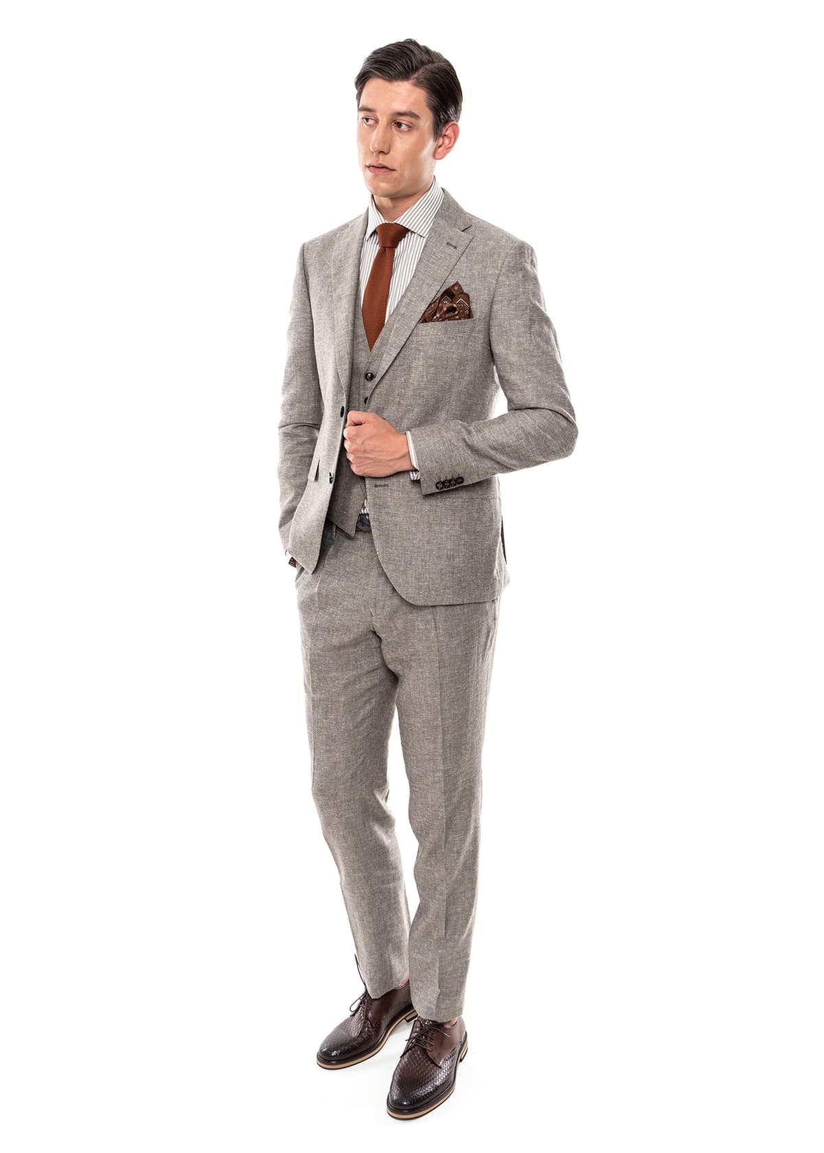 Men's Suits Fragosto Beige