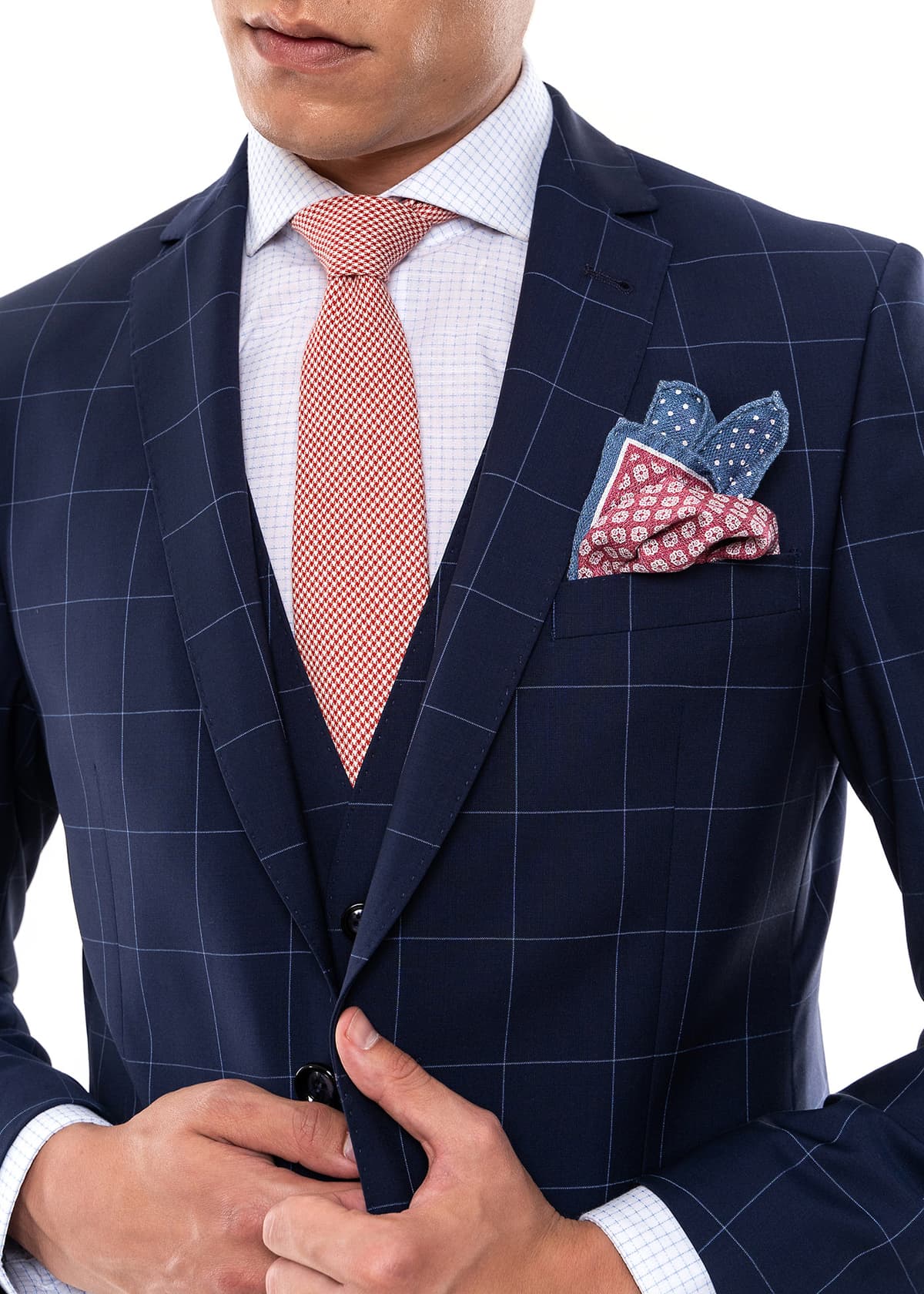 Men's Suits Fragosto Blue
