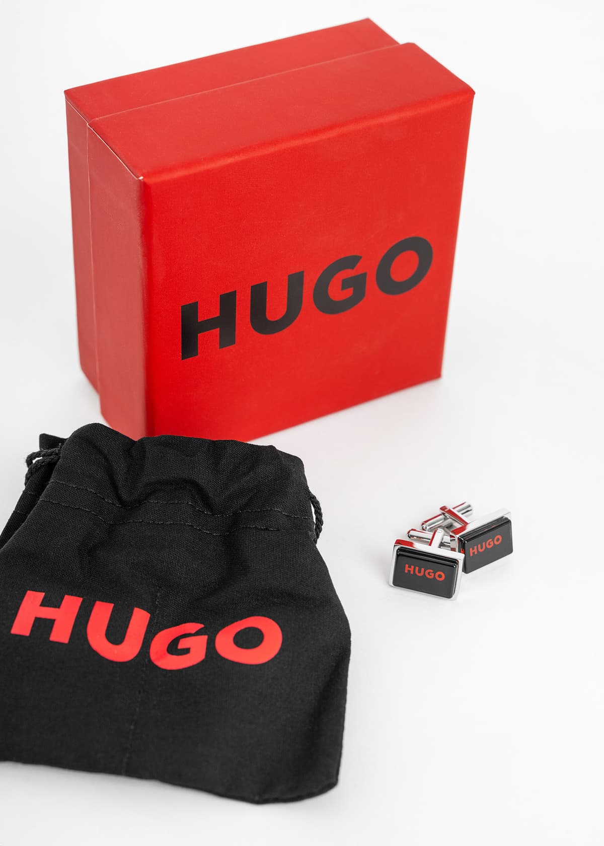 HUGO ΜΑΝΙΚΕΤΟΚΟΥΜΠΑ E-HUGOGEL-CUF ΜΑΥΡΟ-ΚΟΚΚΙΝΟ