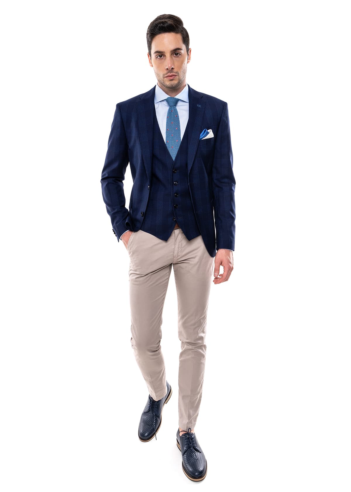 Σακάκι Slim Fit - Blue Check