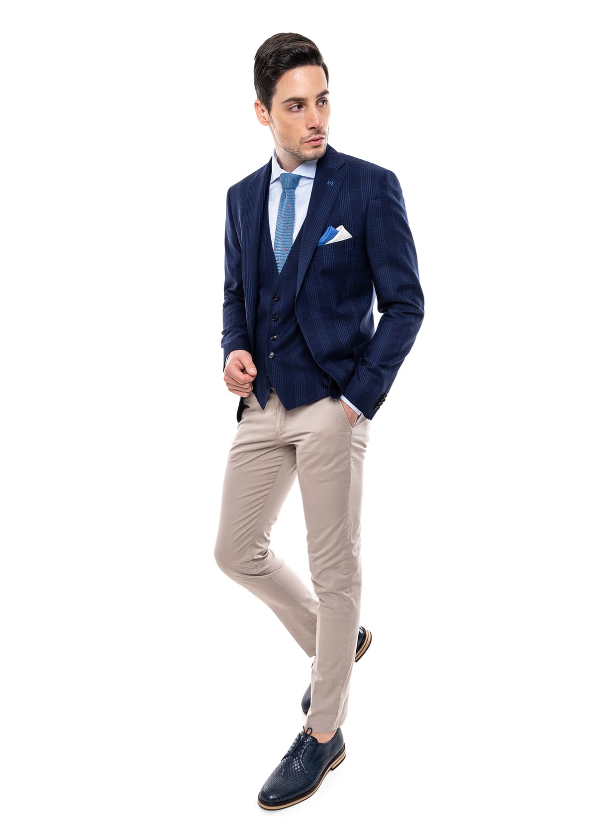 Σακάκι Slim Fit - Blue Check