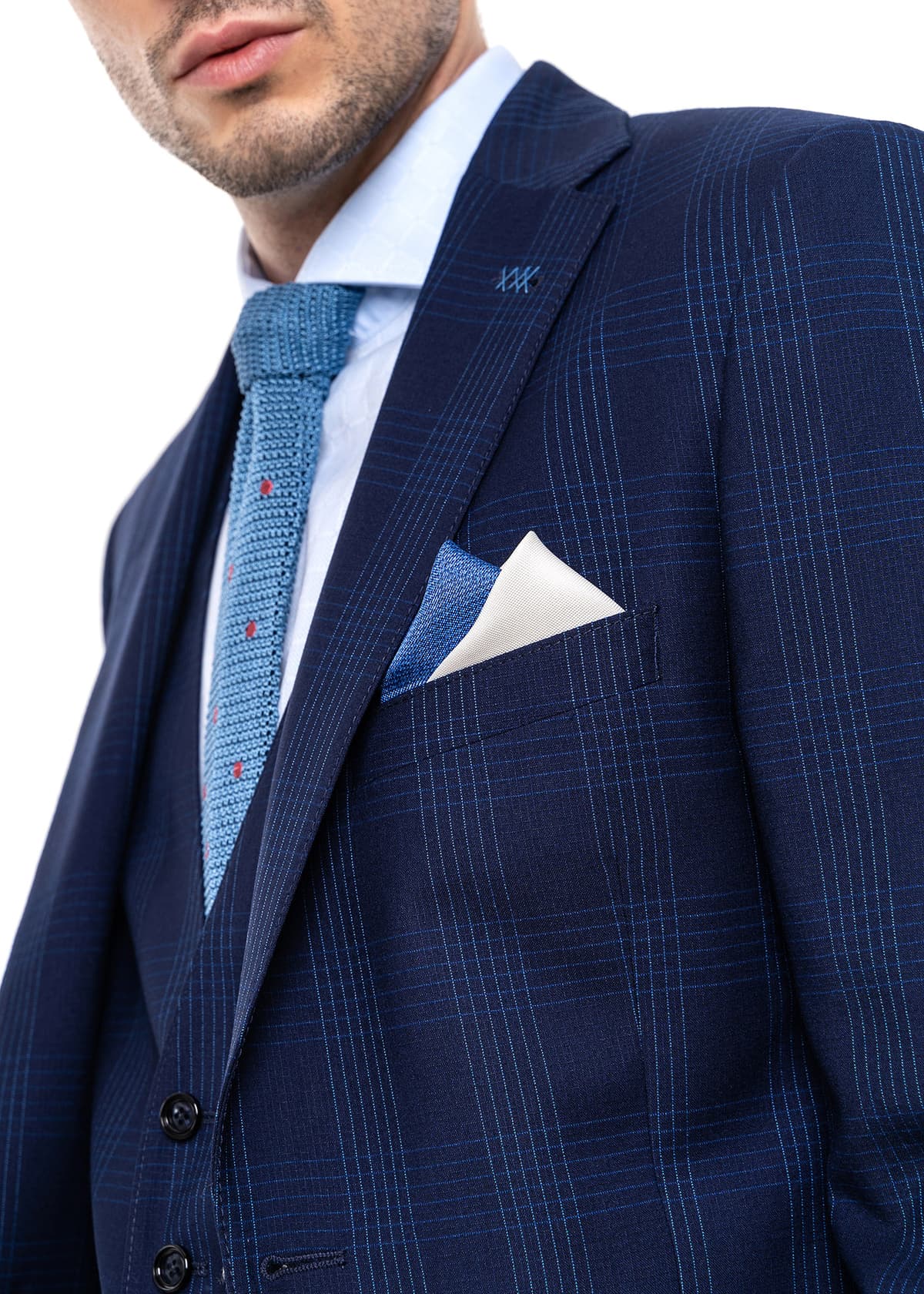 Σακάκι Slim Fit - Blue Check