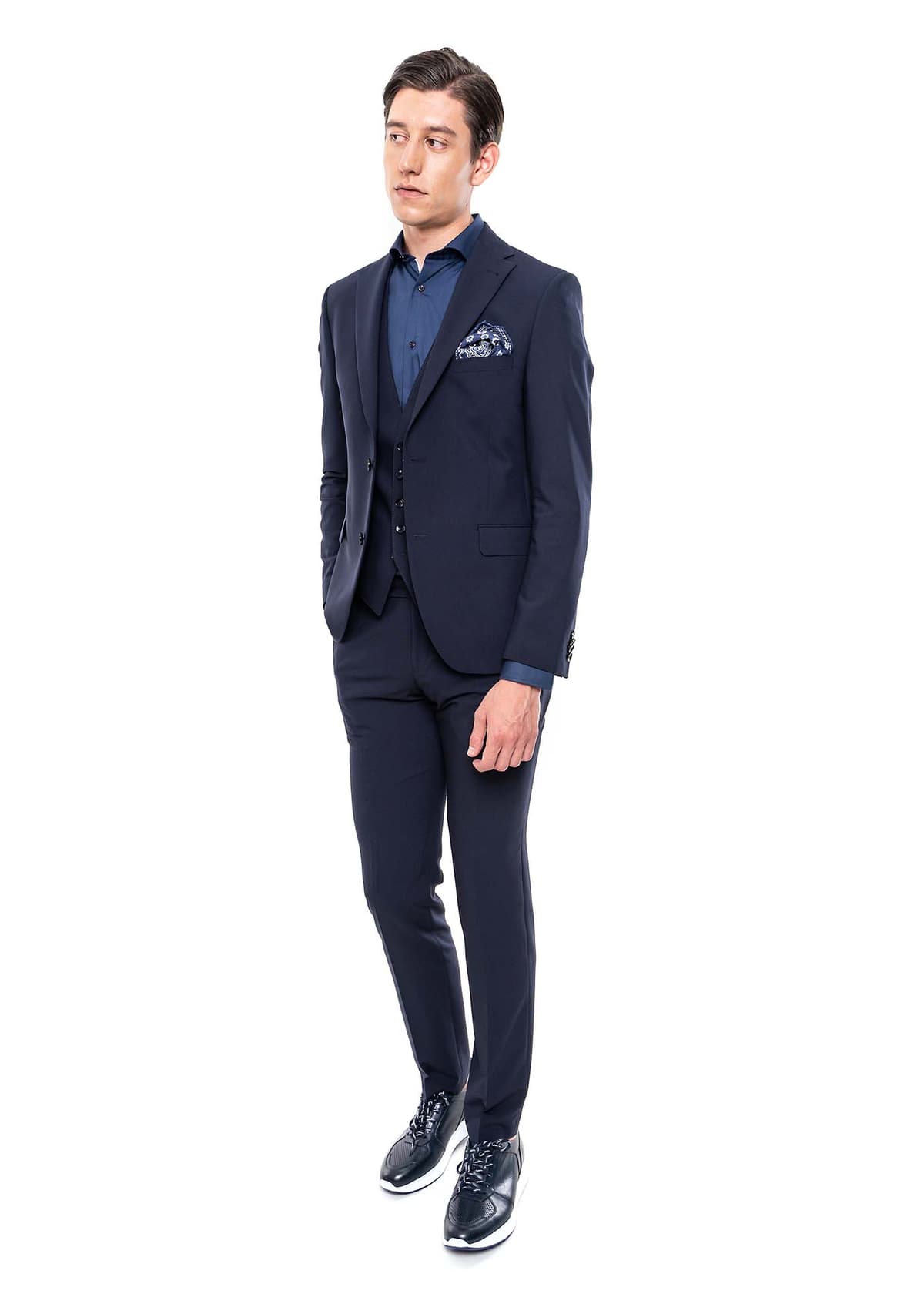 Men's Suits Fragosto Blue