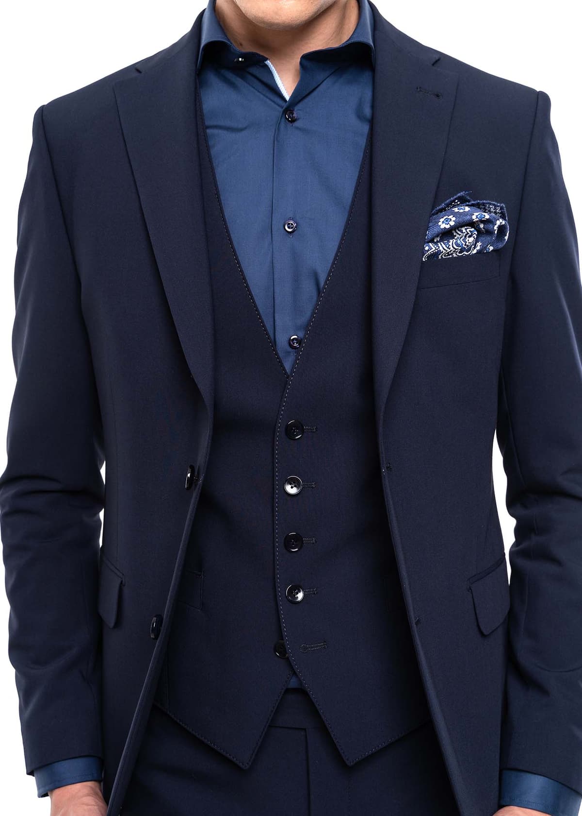 Men's Suits Fragosto Blue