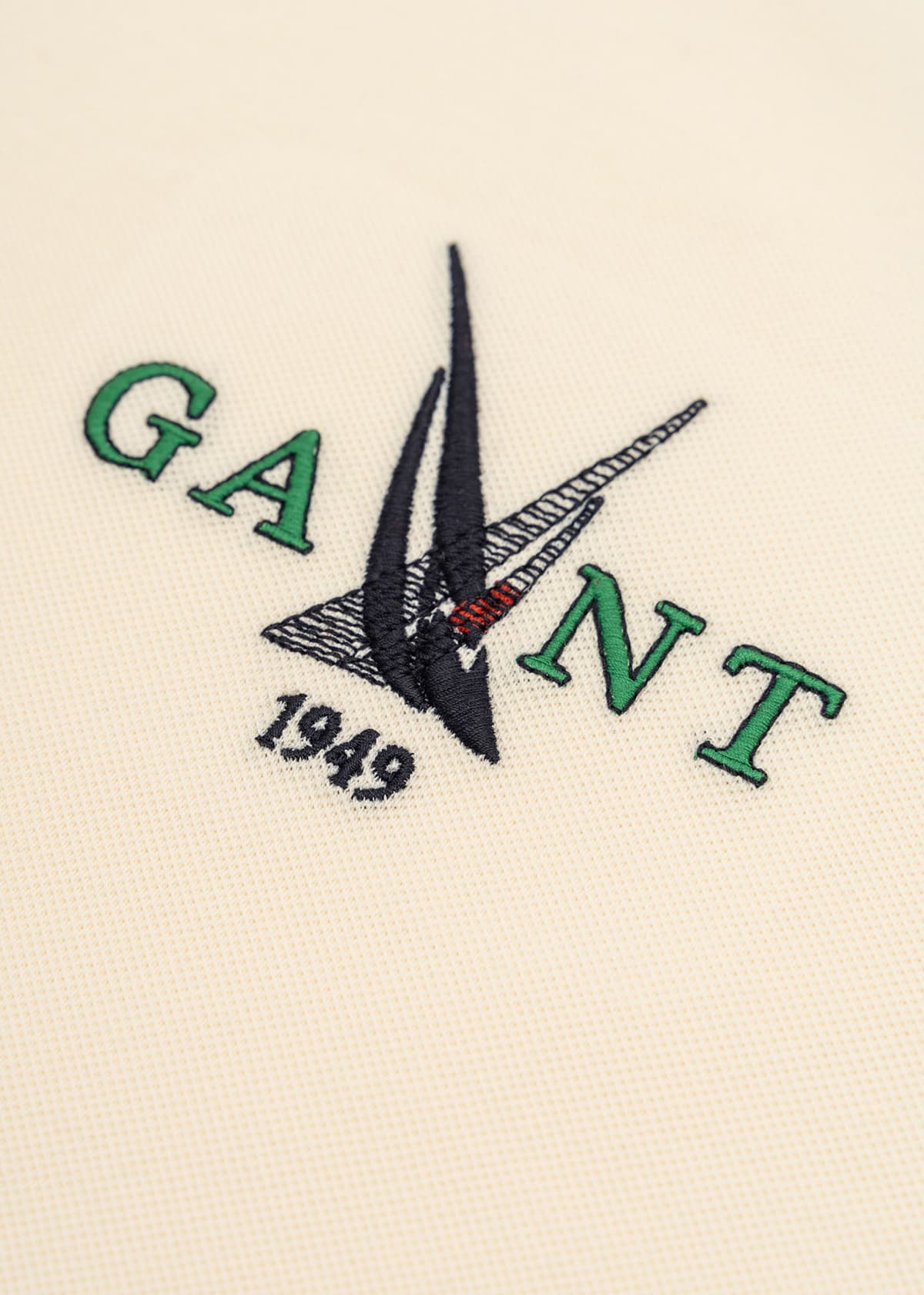 Men's Polo Shirts Gant Ecru