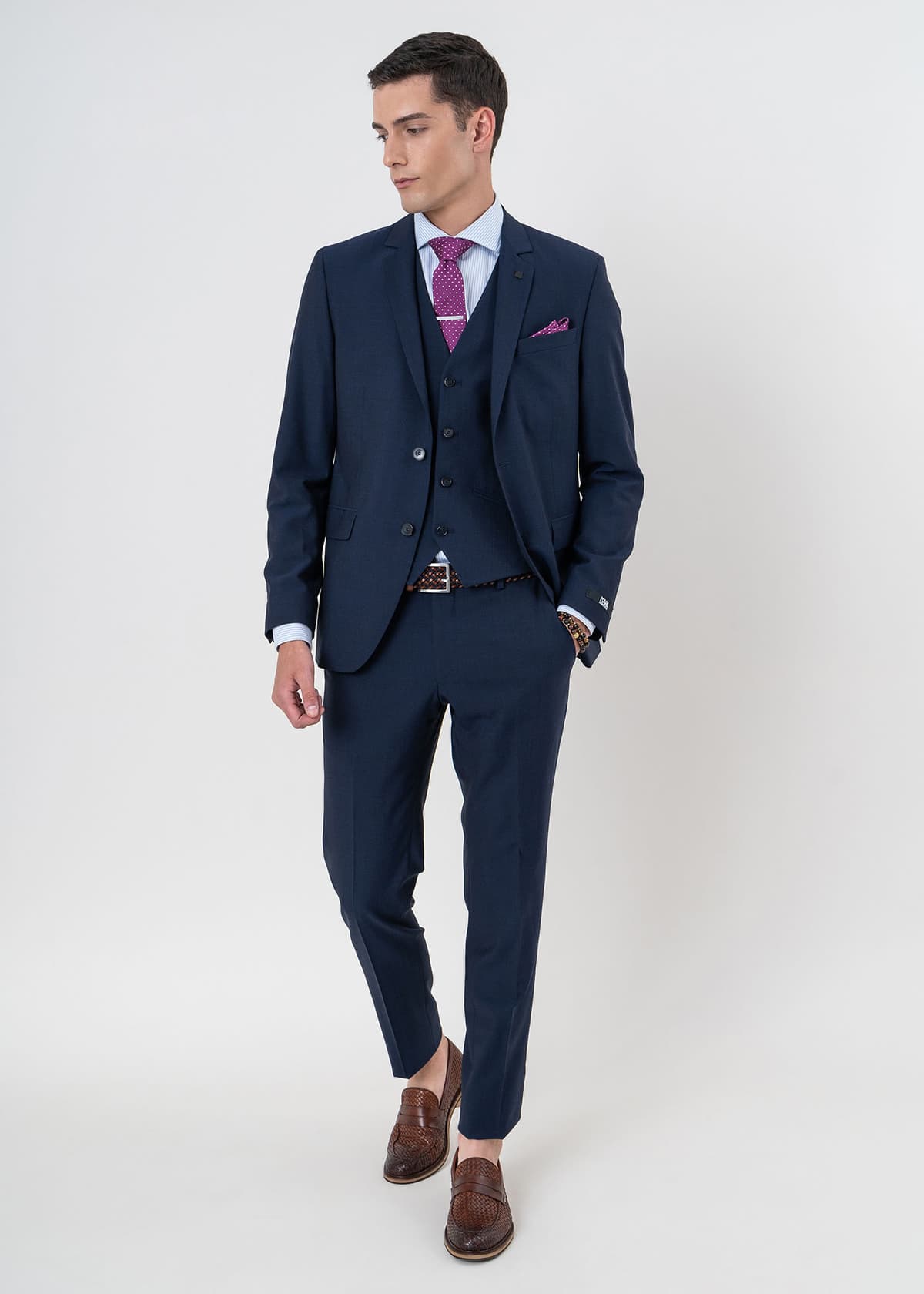Men's Suits Karl Lagerfeld Blue