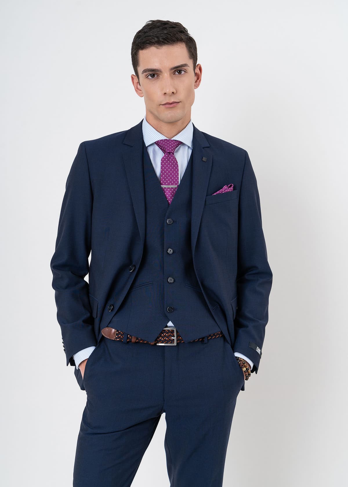 Men's Suits Karl Lagerfeld Blue