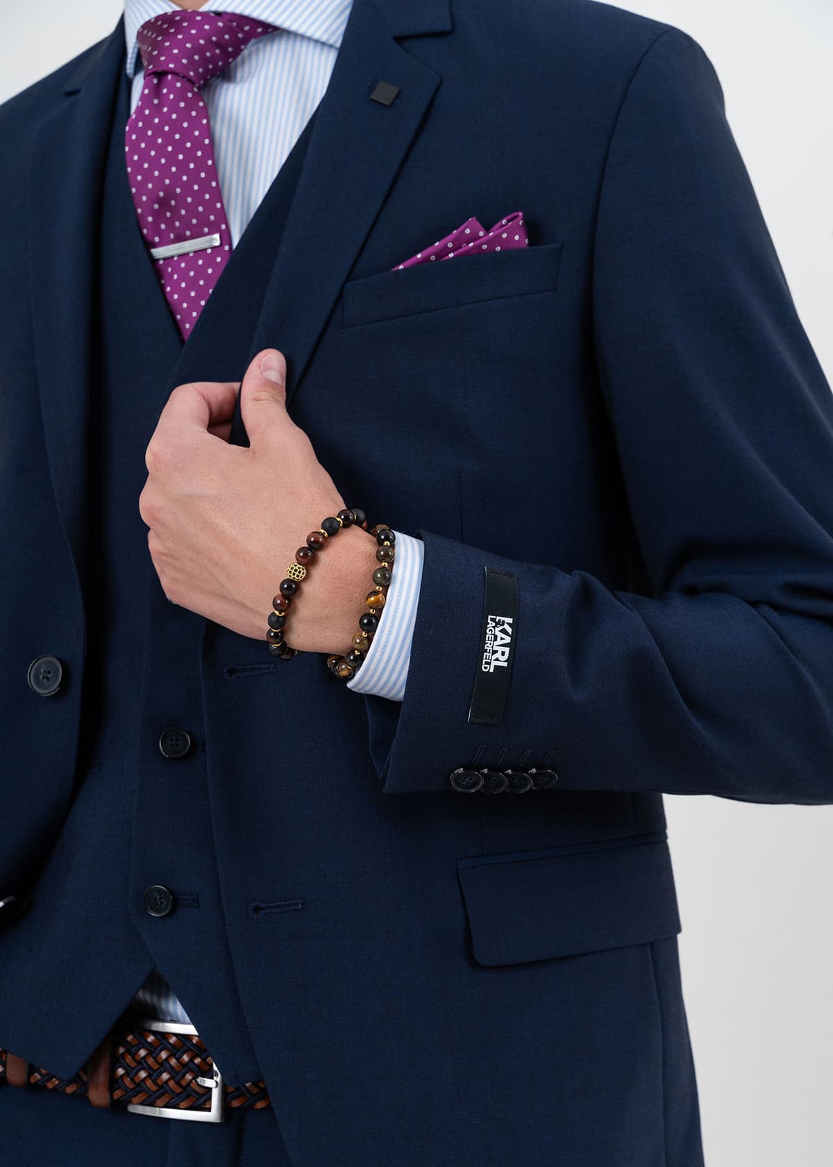 Men's Suits Karl Lagerfeld Blue