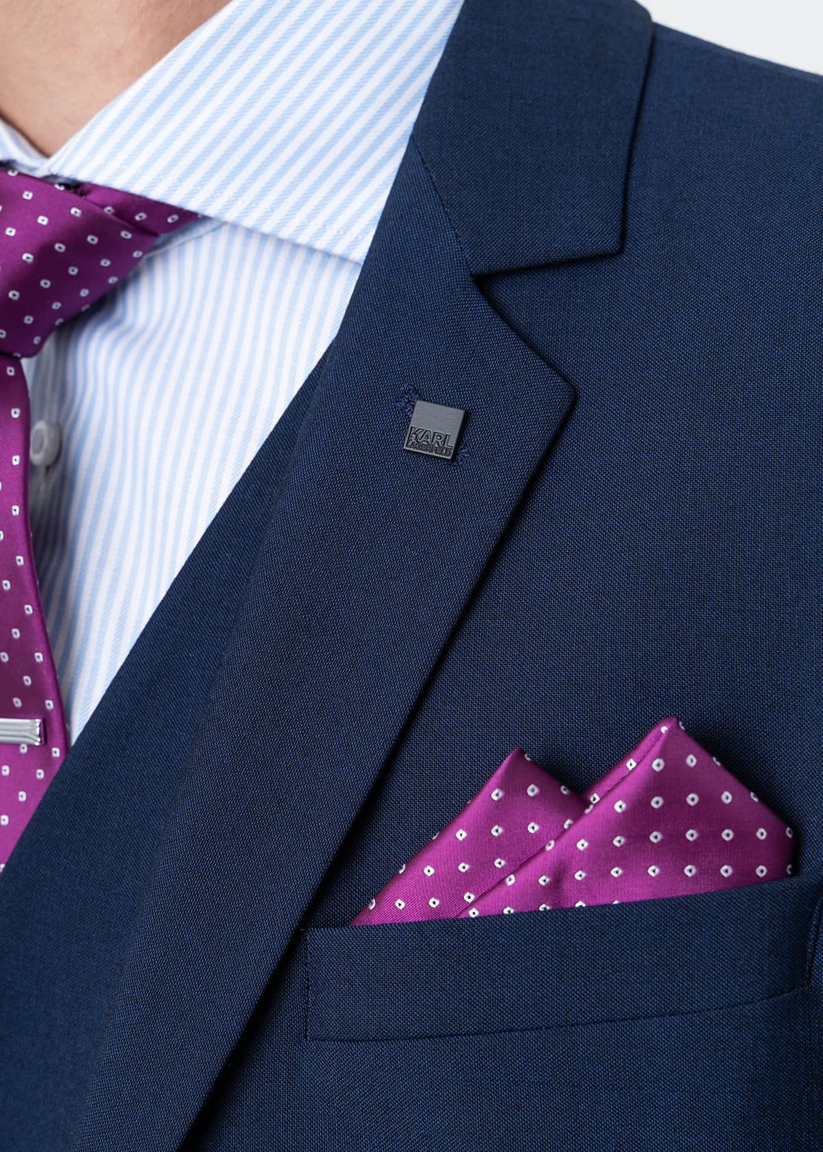 Men's Suits Karl Lagerfeld Blue