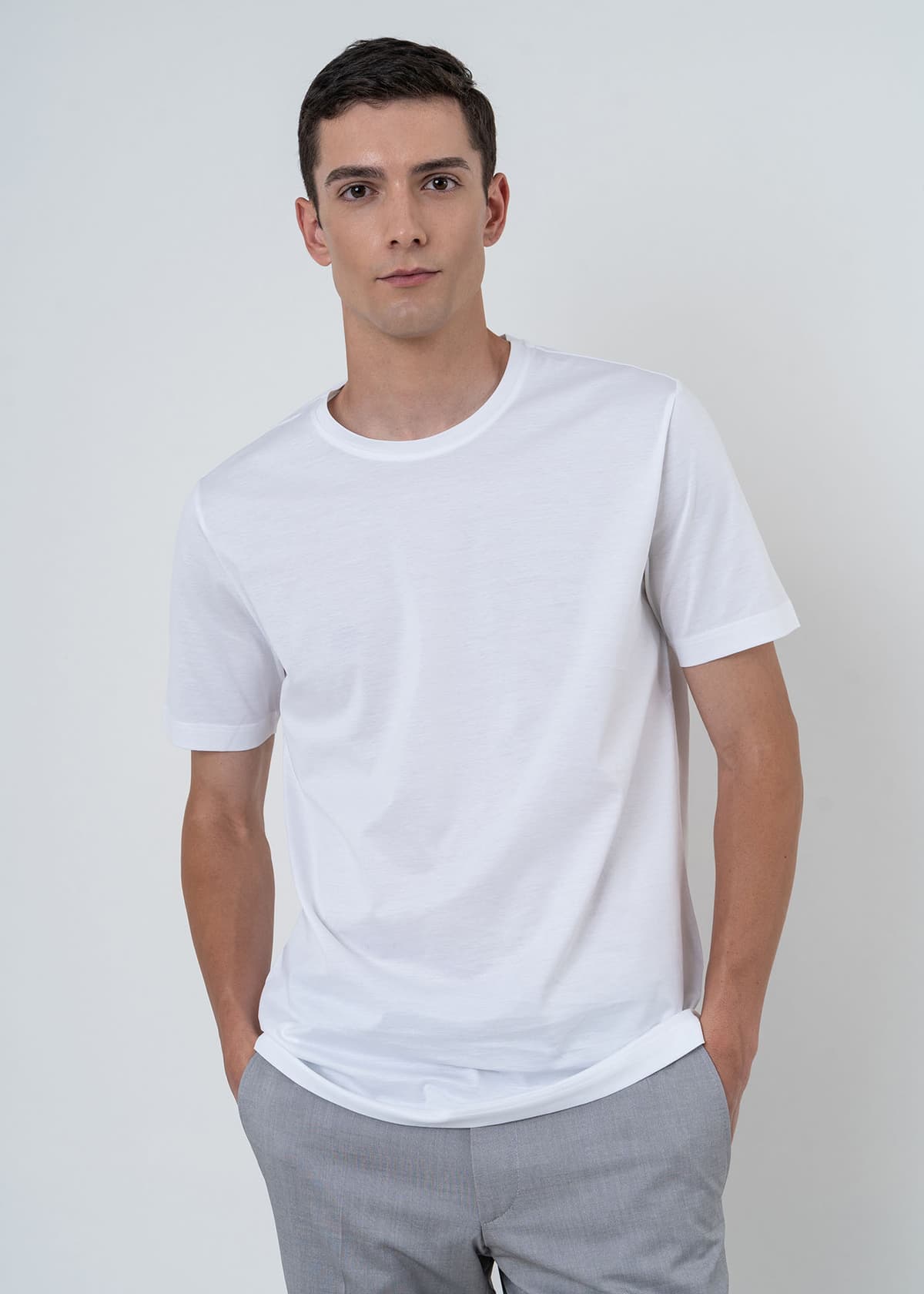 Nino Marini T Shirt της σειράς Basic - 82100 750130 010 White