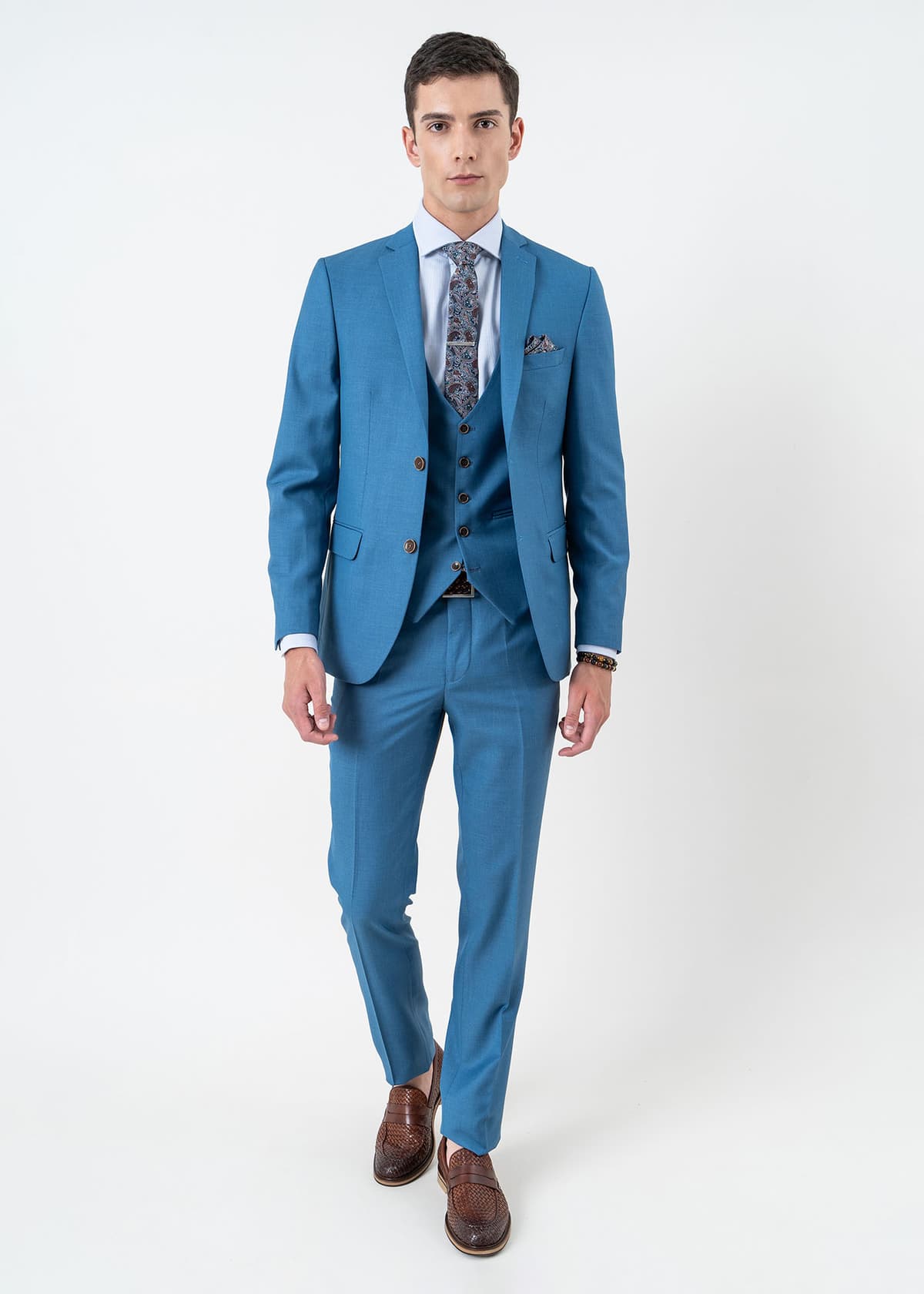 Fragosto 3 Pieces Κοστούμι της σειράς Maine - FRS2323 6010 020 023 Curious Blue