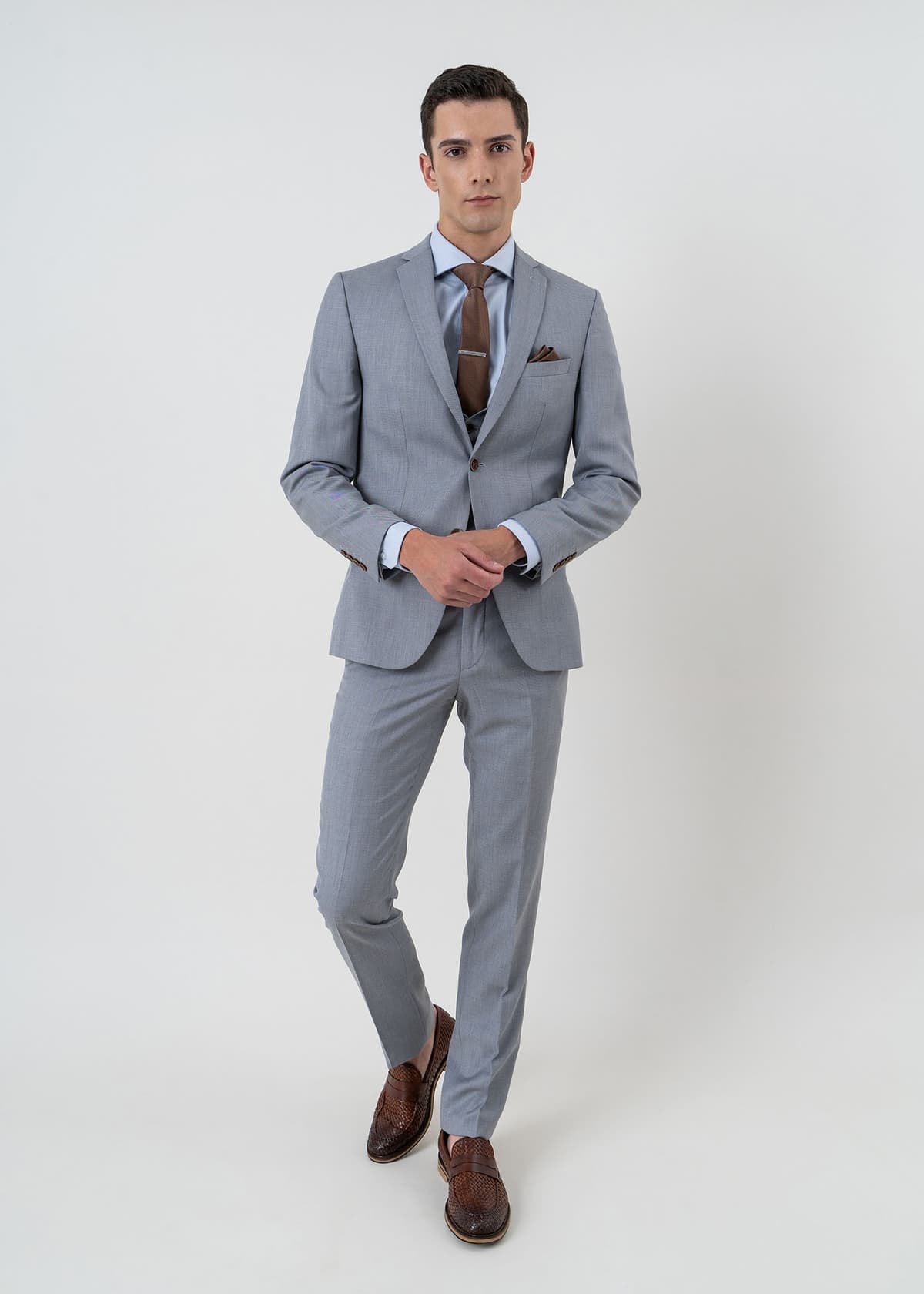 Fragosto 3 Pieces Κοστούμι της σειράς Maine - FRS2323 6010 020 036 Grey