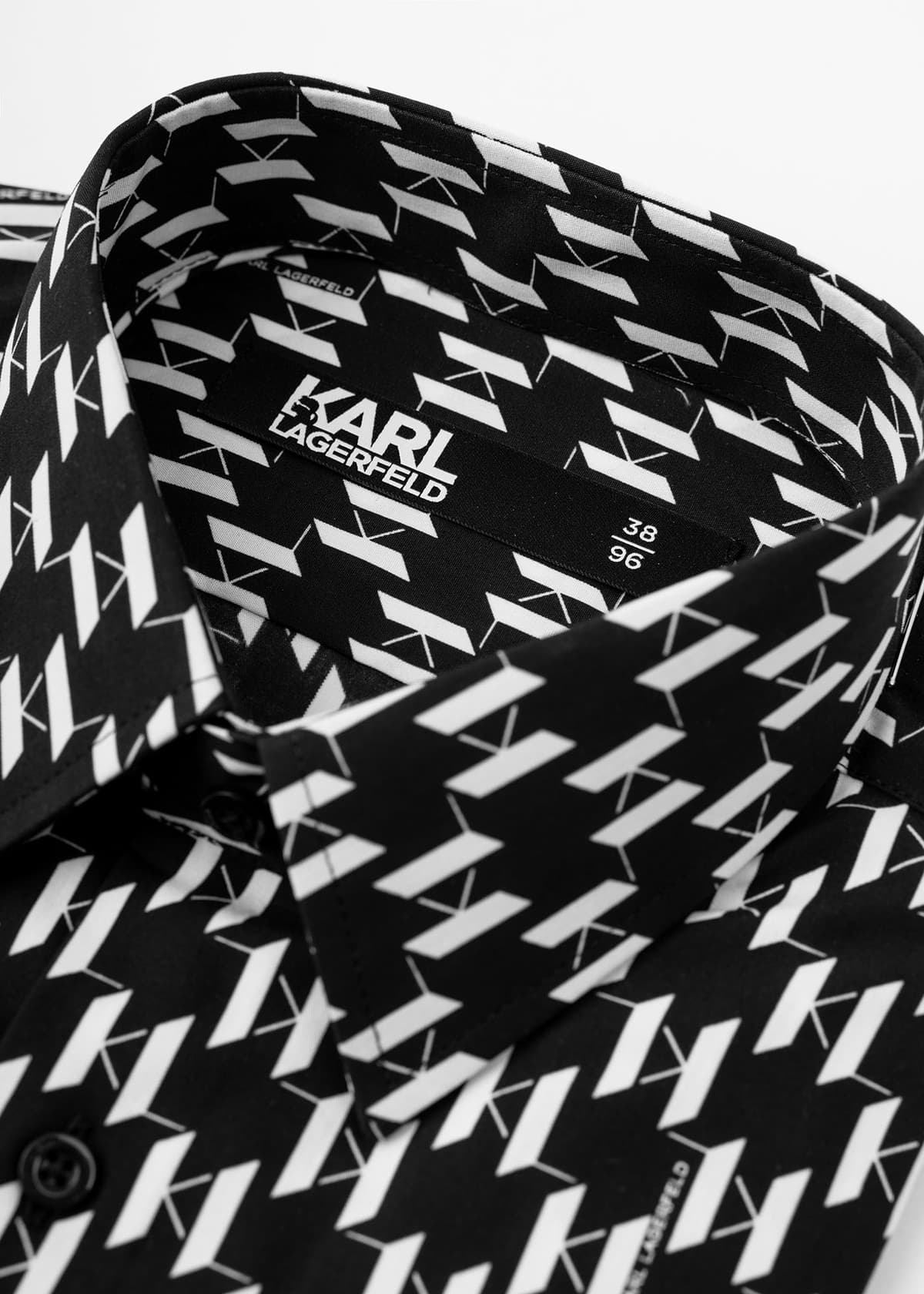 Men's Shirts Karl Lagerfeld Black