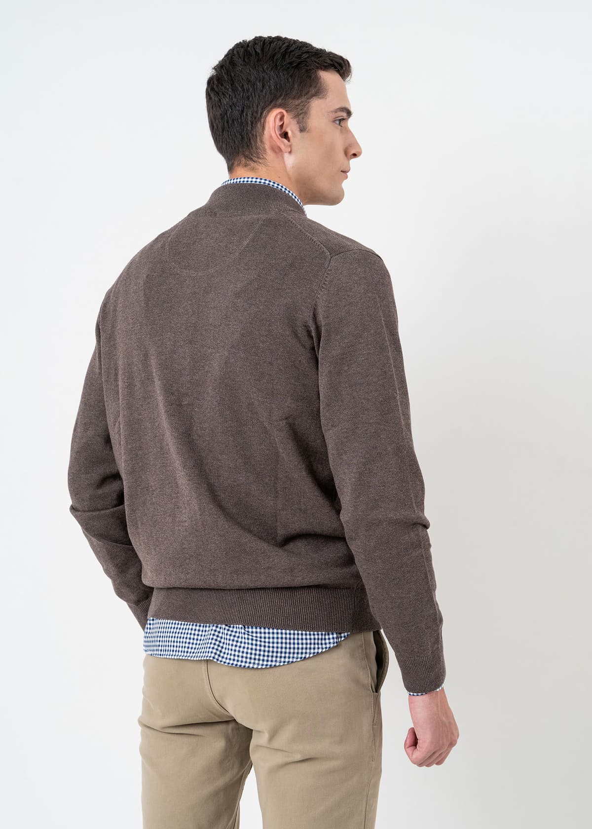 Men's Cardigans Fynch Hatton Brown