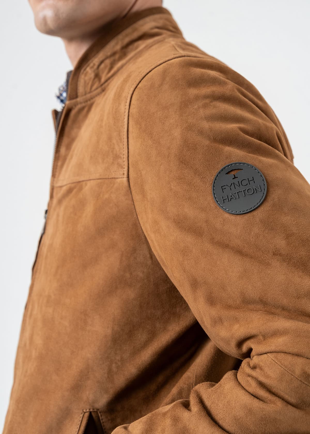 Men's Leather Jackets Fynch Hatton Brown