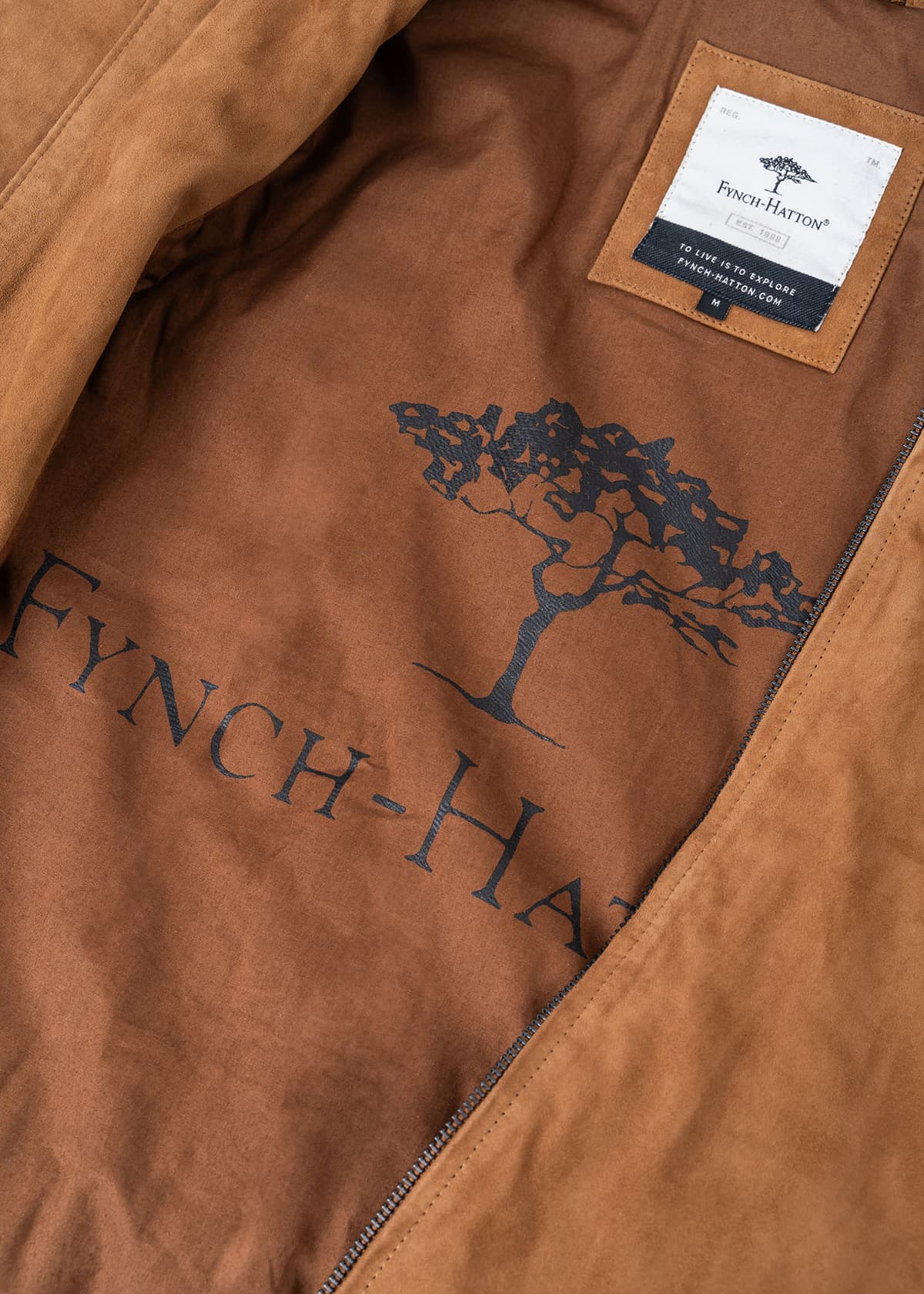 Men's Leather Jackets Fynch Hatton Brown