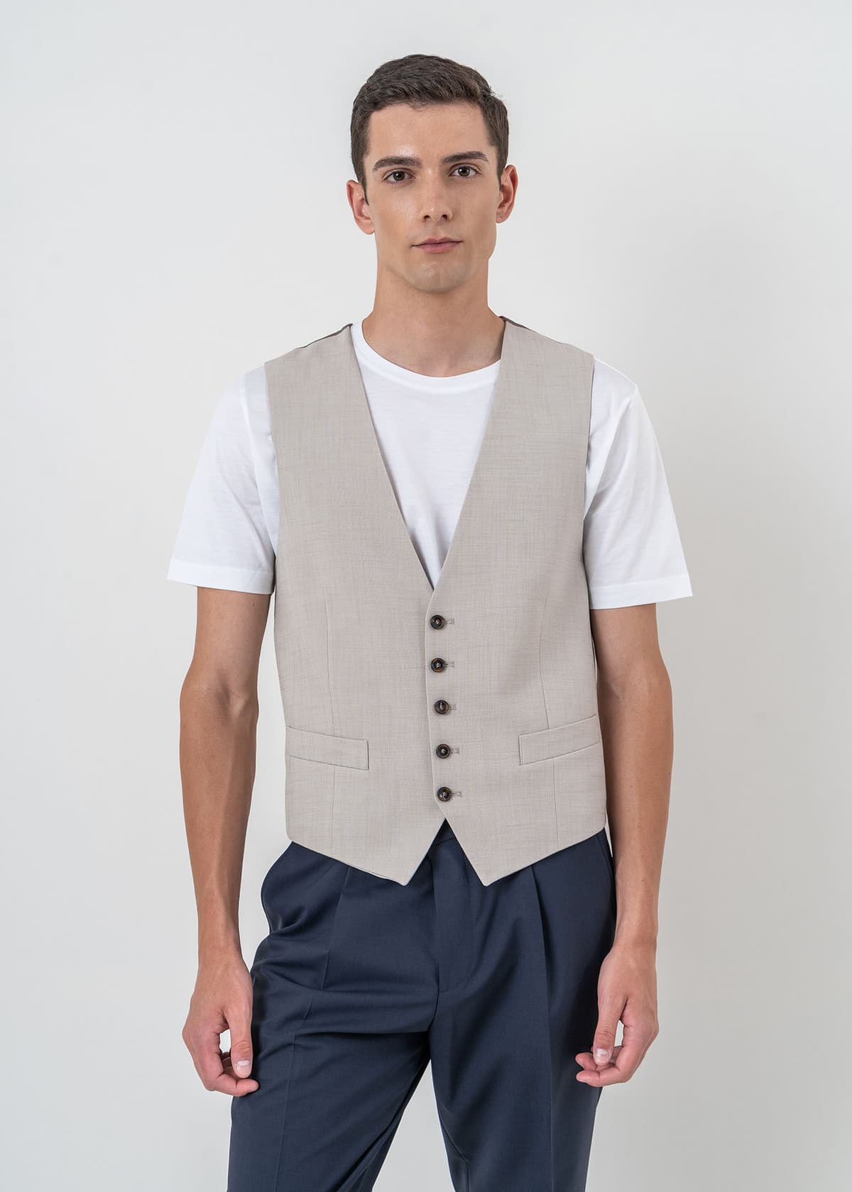 Men's Vests Fragosto Beige