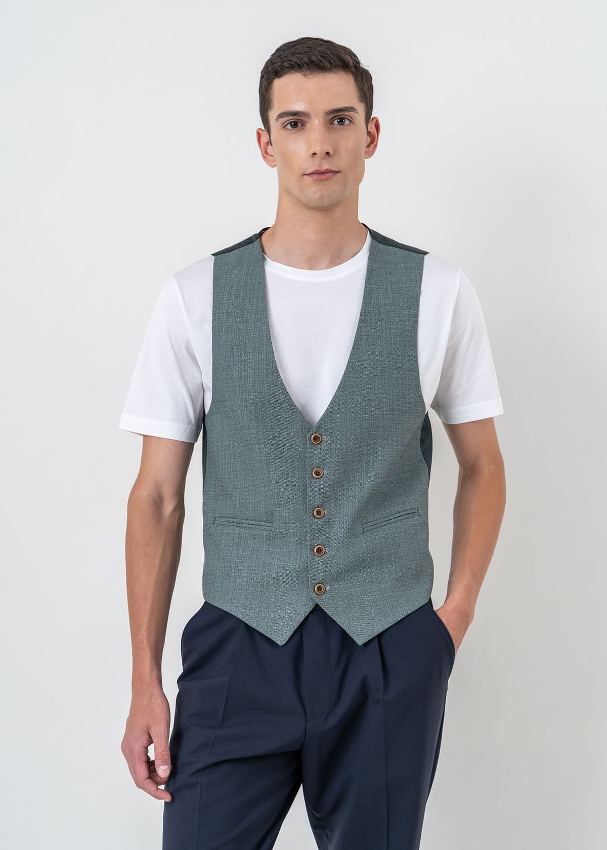 Men's Vests Fragosto Green