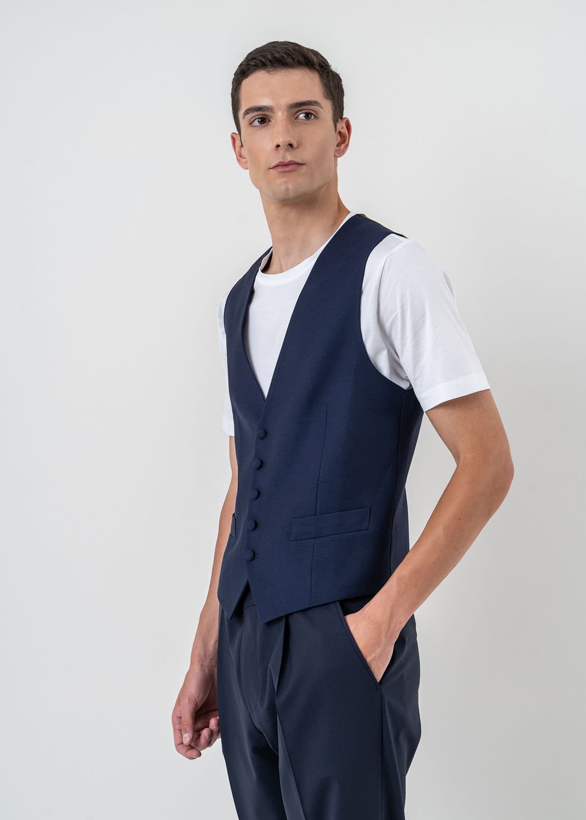 Men's Vests Fragosto Blue