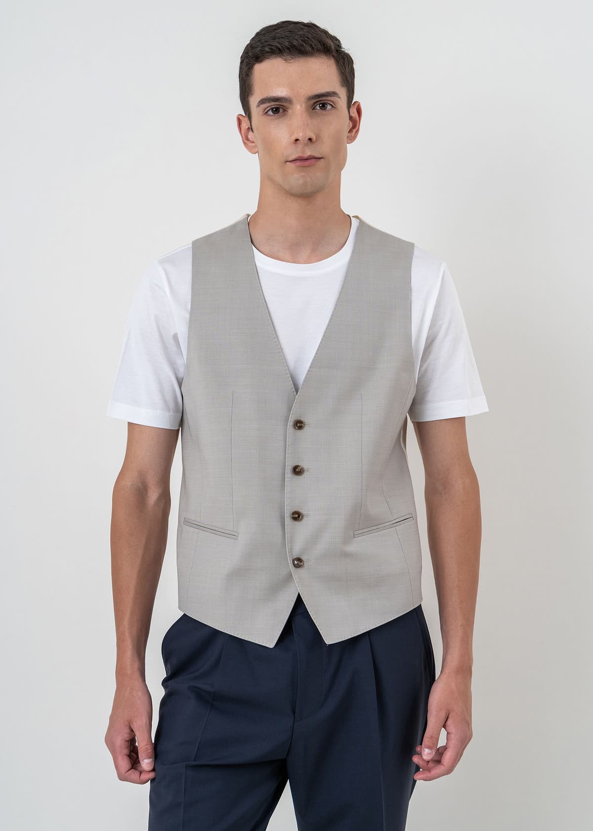Men's Vests Boss Beige