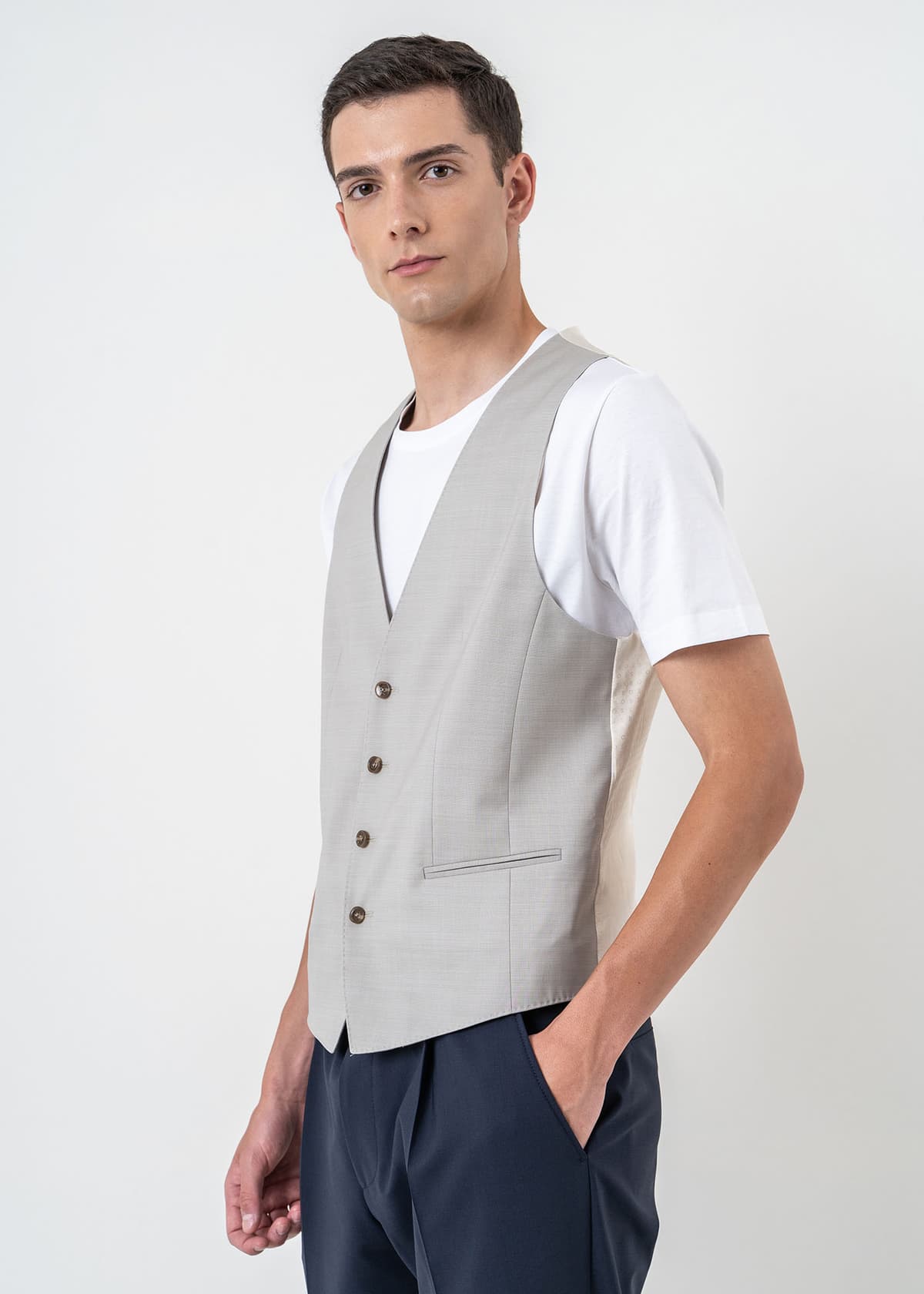 Men's Vests Boss Beige