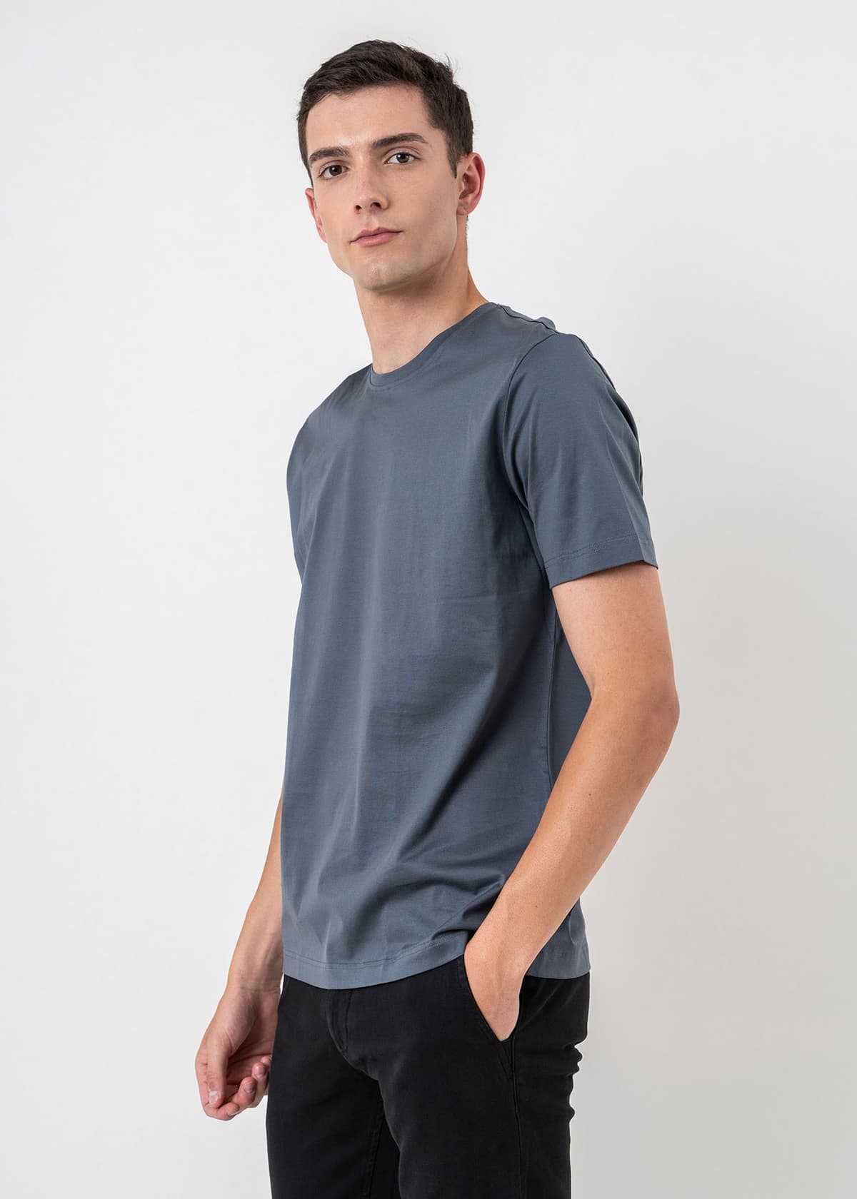 Nino Marini T Shirt της σειράς Basic - 82100 750130 029 Grey