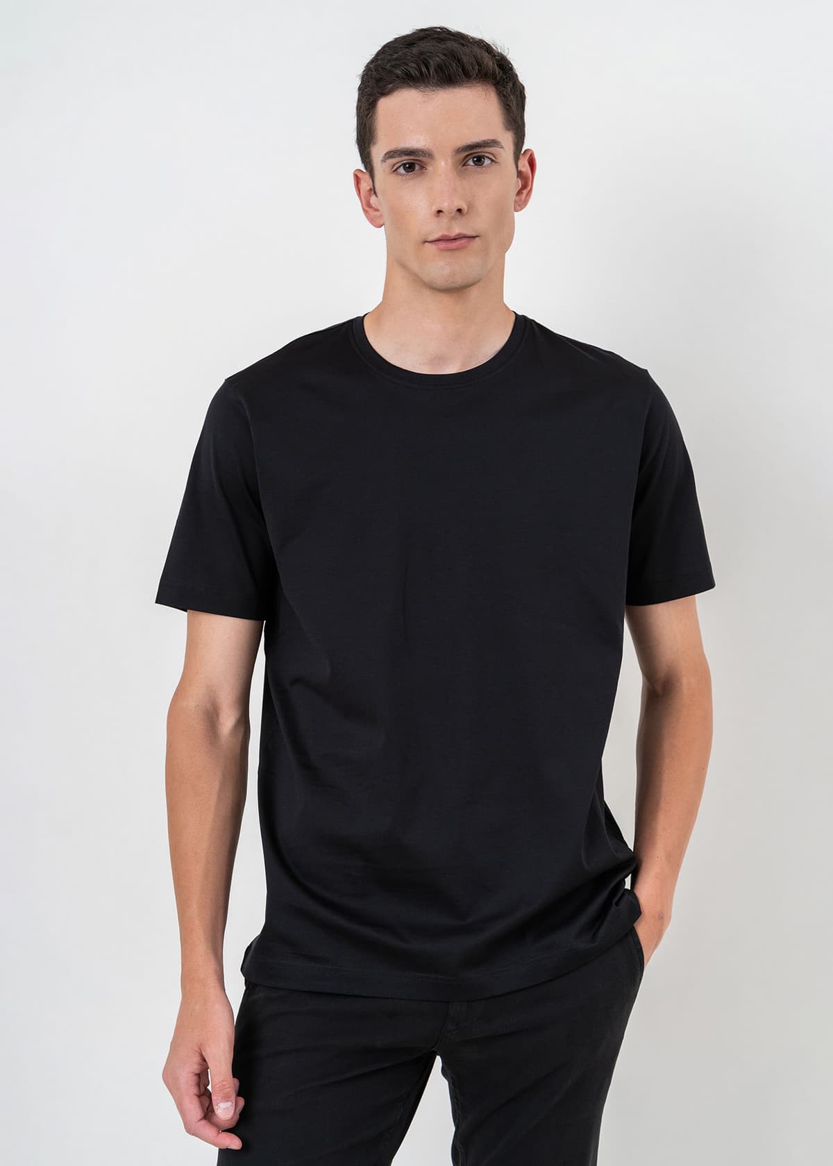 Nino Marini T Shirt της σειράς Basic - 82100 750130 010 White