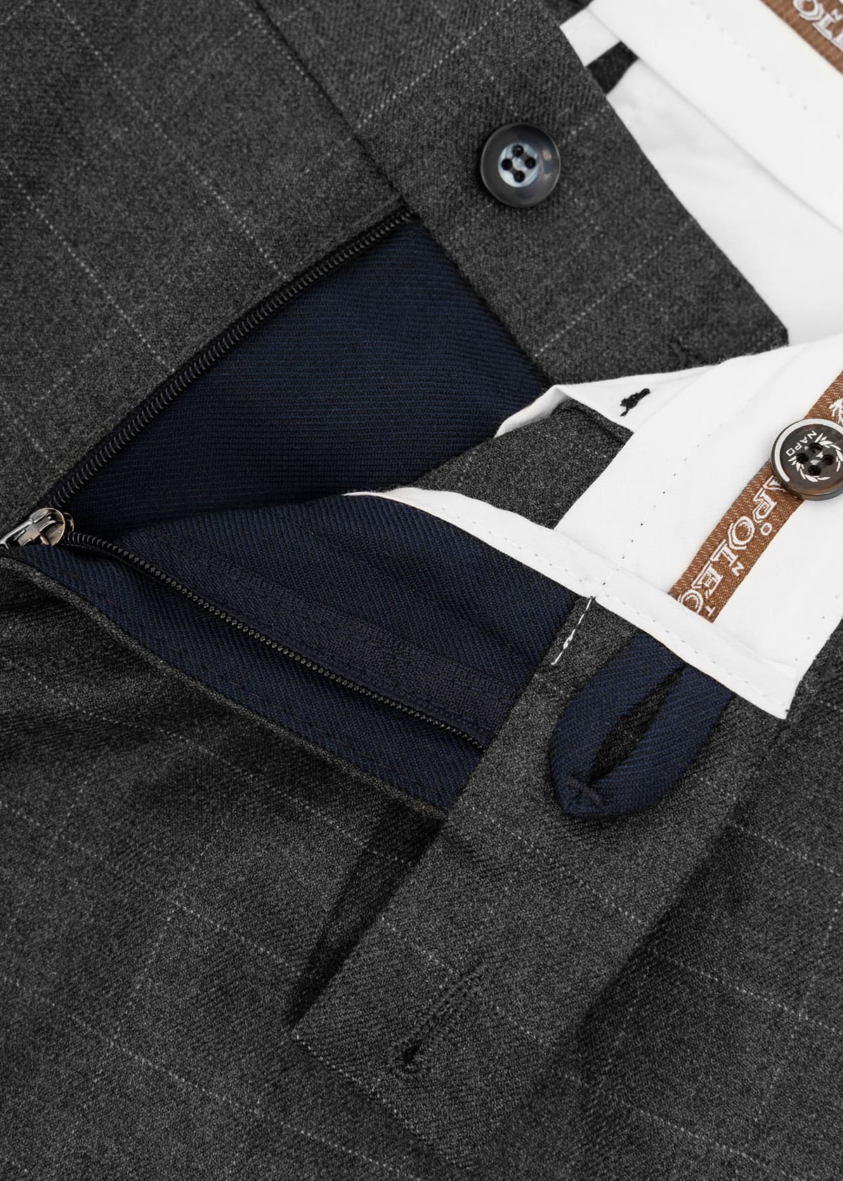 Men's Chino Pants Monte Napoleone Gray