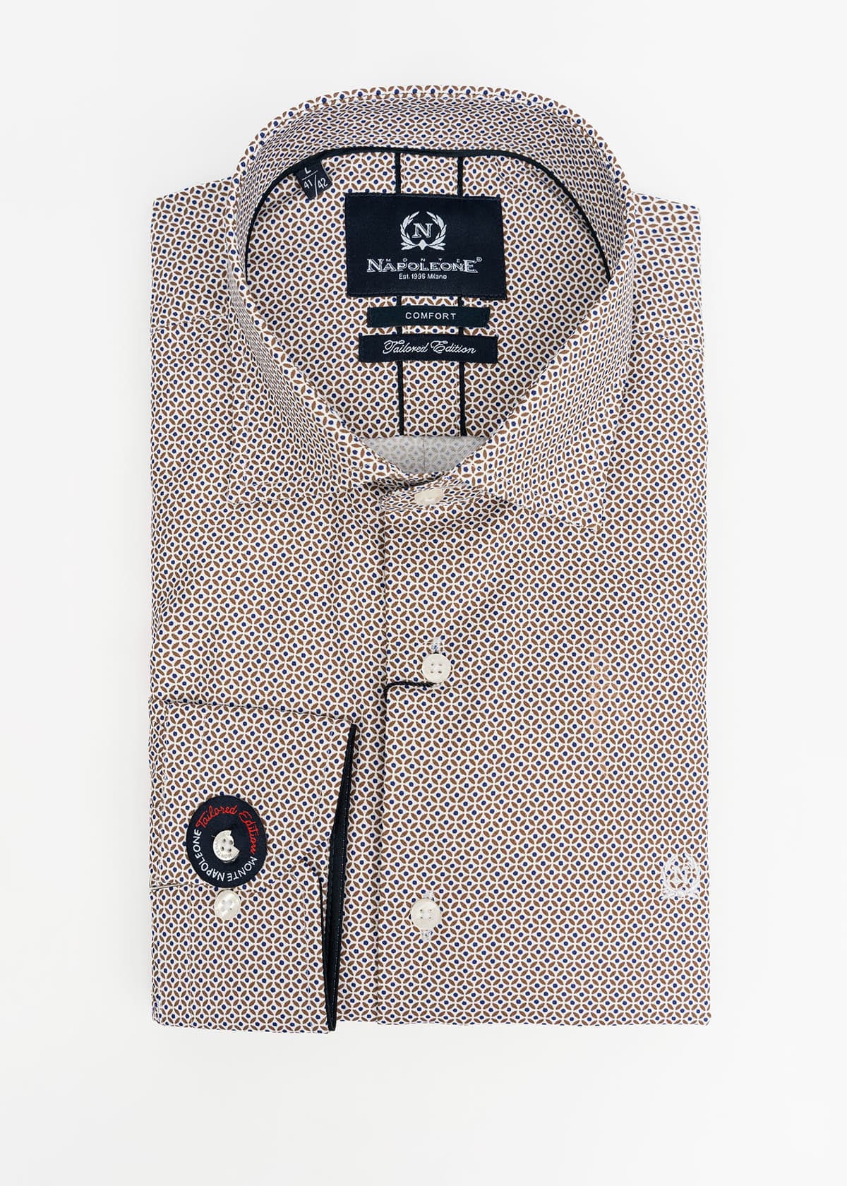 Men's Shirts Monte Napoleone Brown