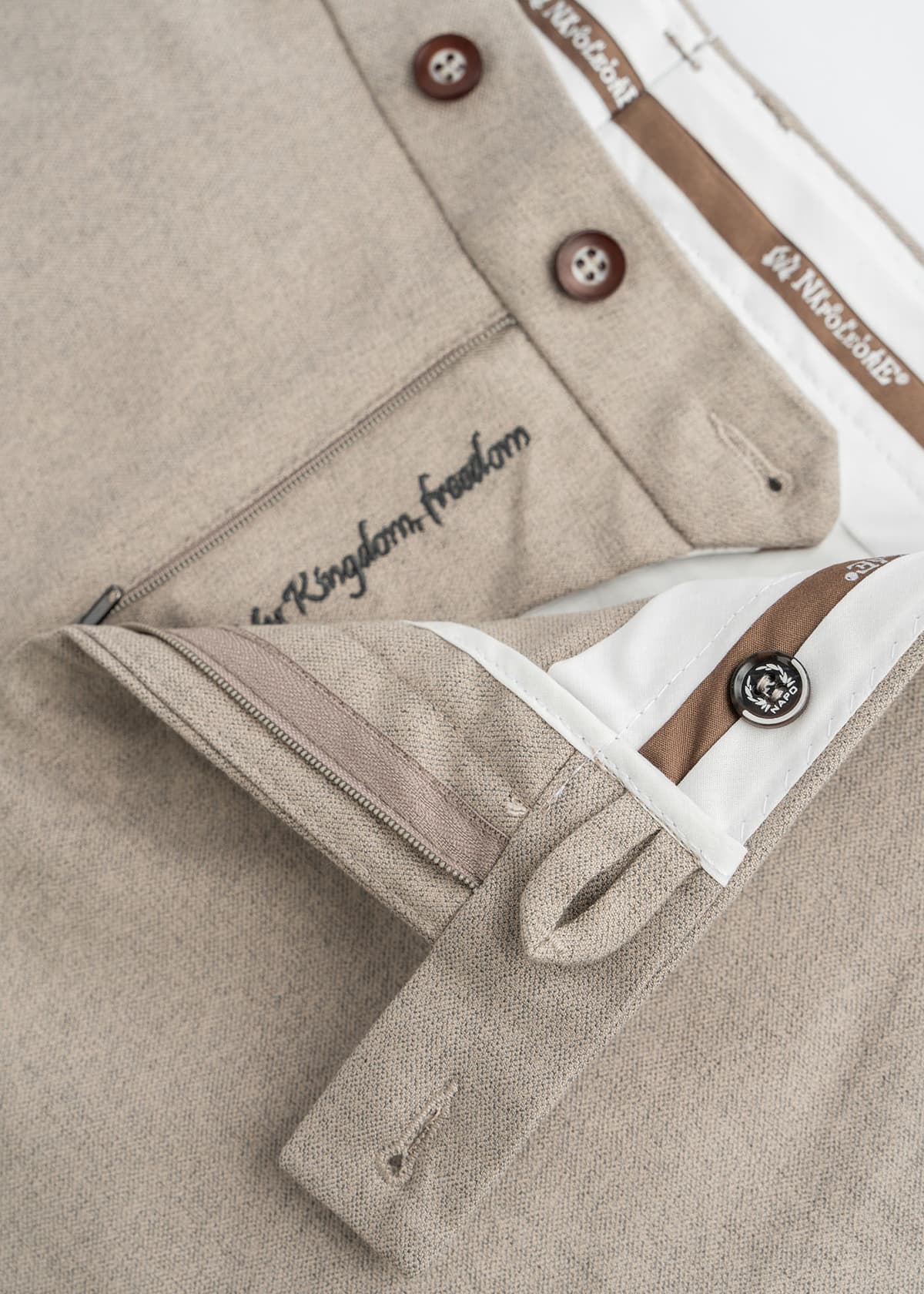 Men's Chino Pants Monte Napoleone Beige