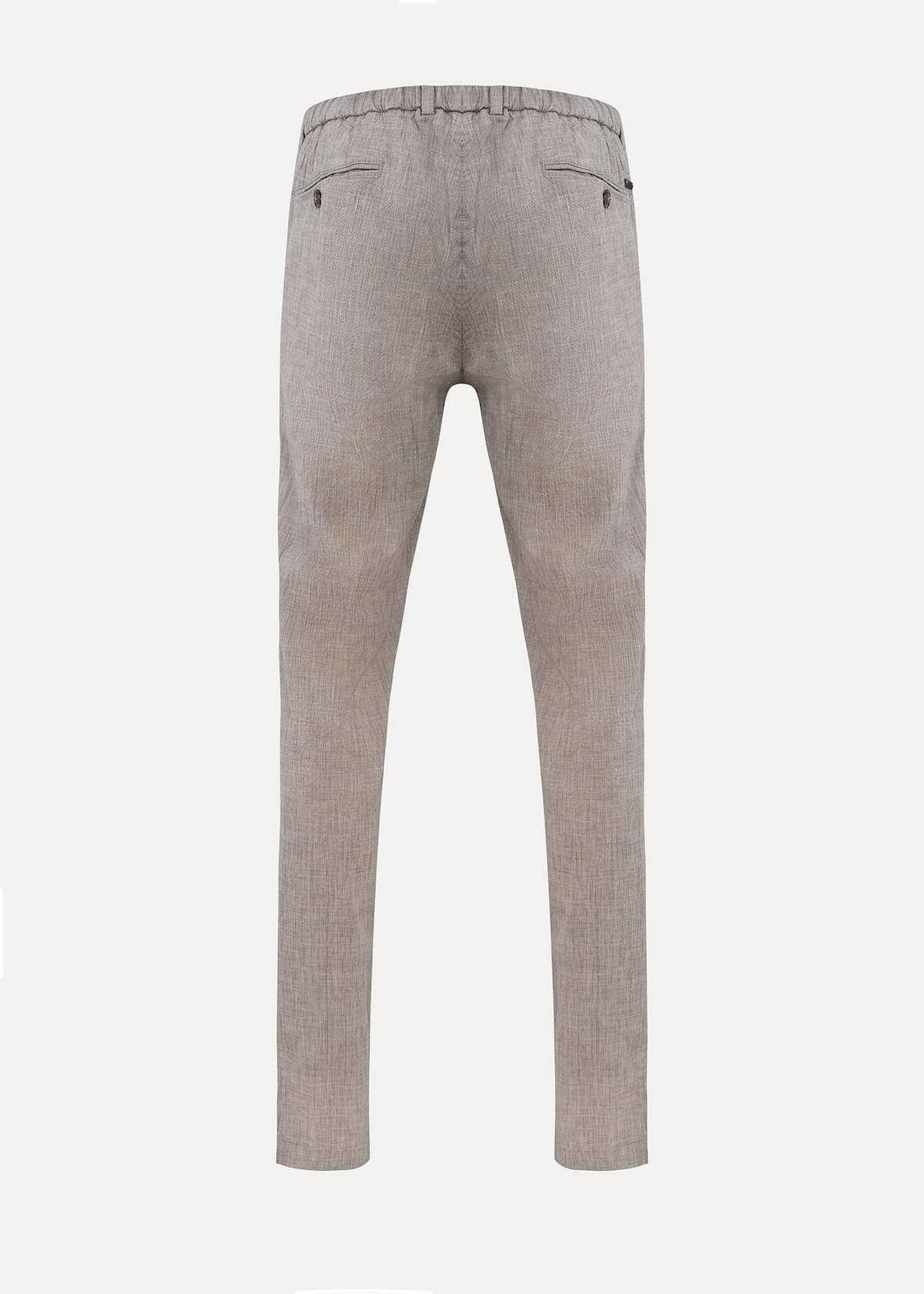 Men's Linen Pants Bugatti Sportswear Beige