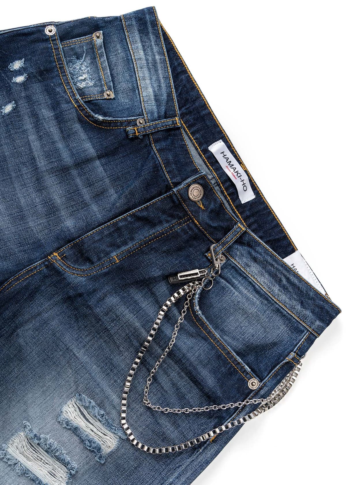 Men's Denim Shorts Hamaki-Ho Blue