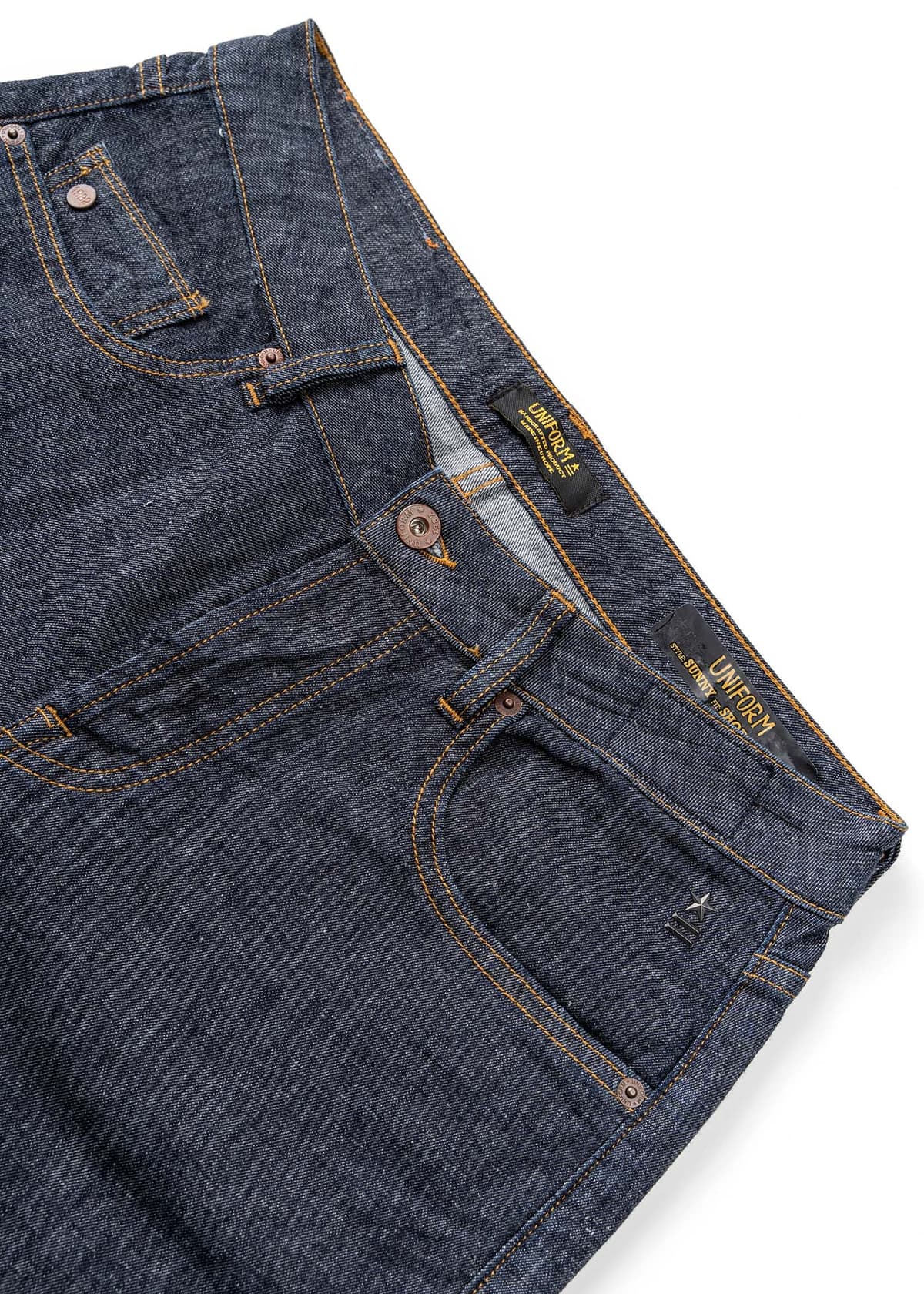 Men's Denim Shorts Uniform Blue