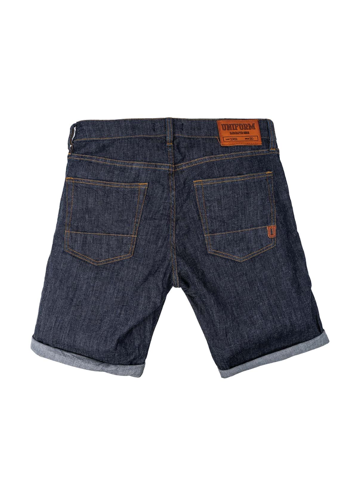 Men's Denim Shorts Uniform Blue