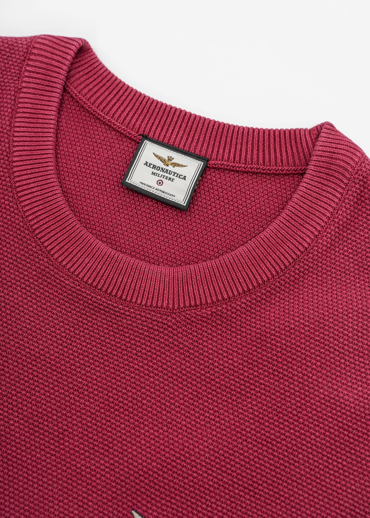 Aeronautica Militare Μακρυμάνικη Μπλούζα της σειράς Sweater - MA1394 19291 Bordeaux