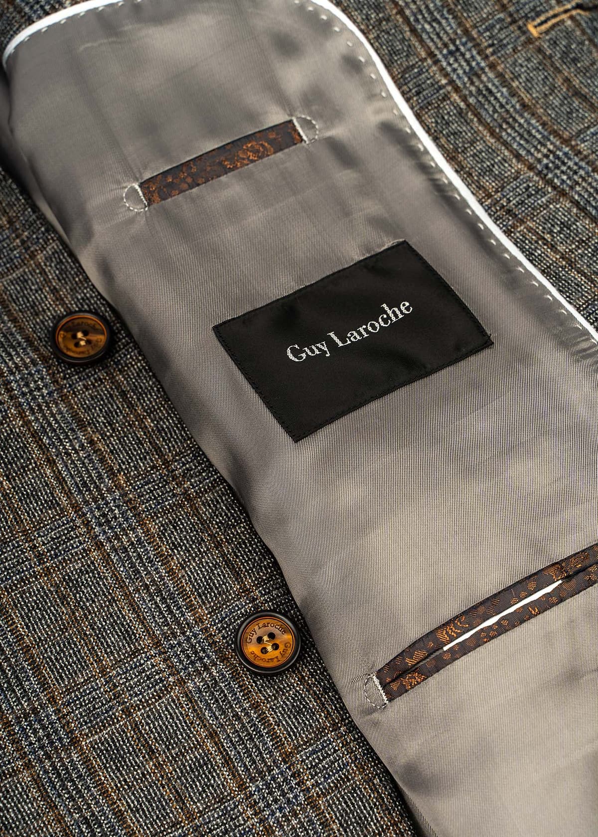 Men's Blazers Guy Laroche Brown